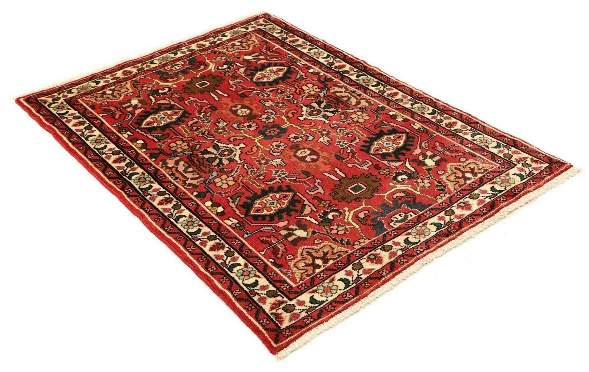 hamadan-teppich-103-x-140-cm-mit-herati-muster-handgeknupft-2 Hamadan Herati Persian Rug — hand-knotted, 103 × 140 cm, Wool