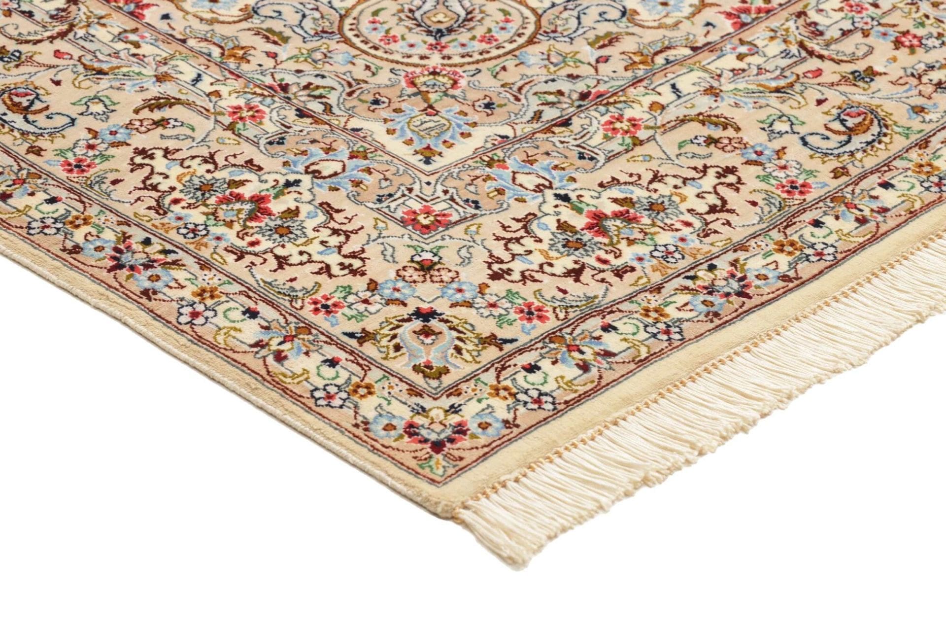 Qom Persian Rug — hand-knotted, 102 × 150 cm, Silk