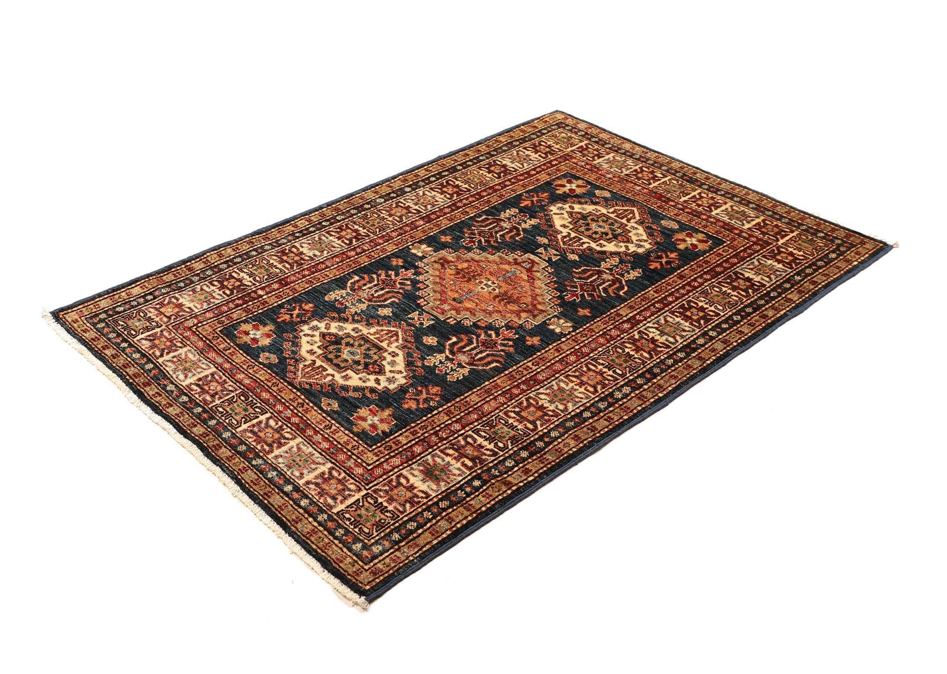 Kazak Pakistani Rug 101 × 147 cm, Wool, hand-knotted