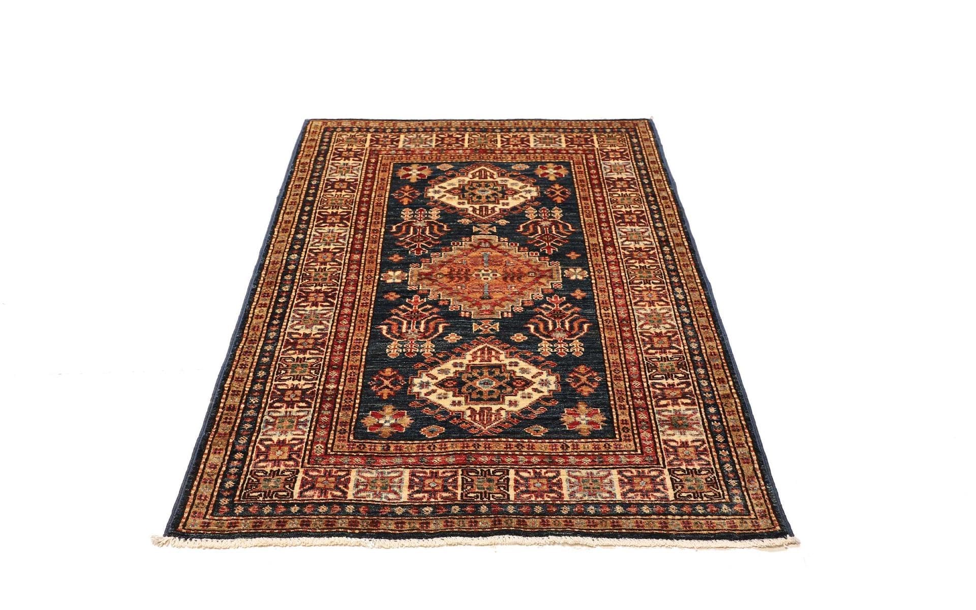 Kazak Pakistani Rug 101 × 147 cm, Wool, hand-knotted