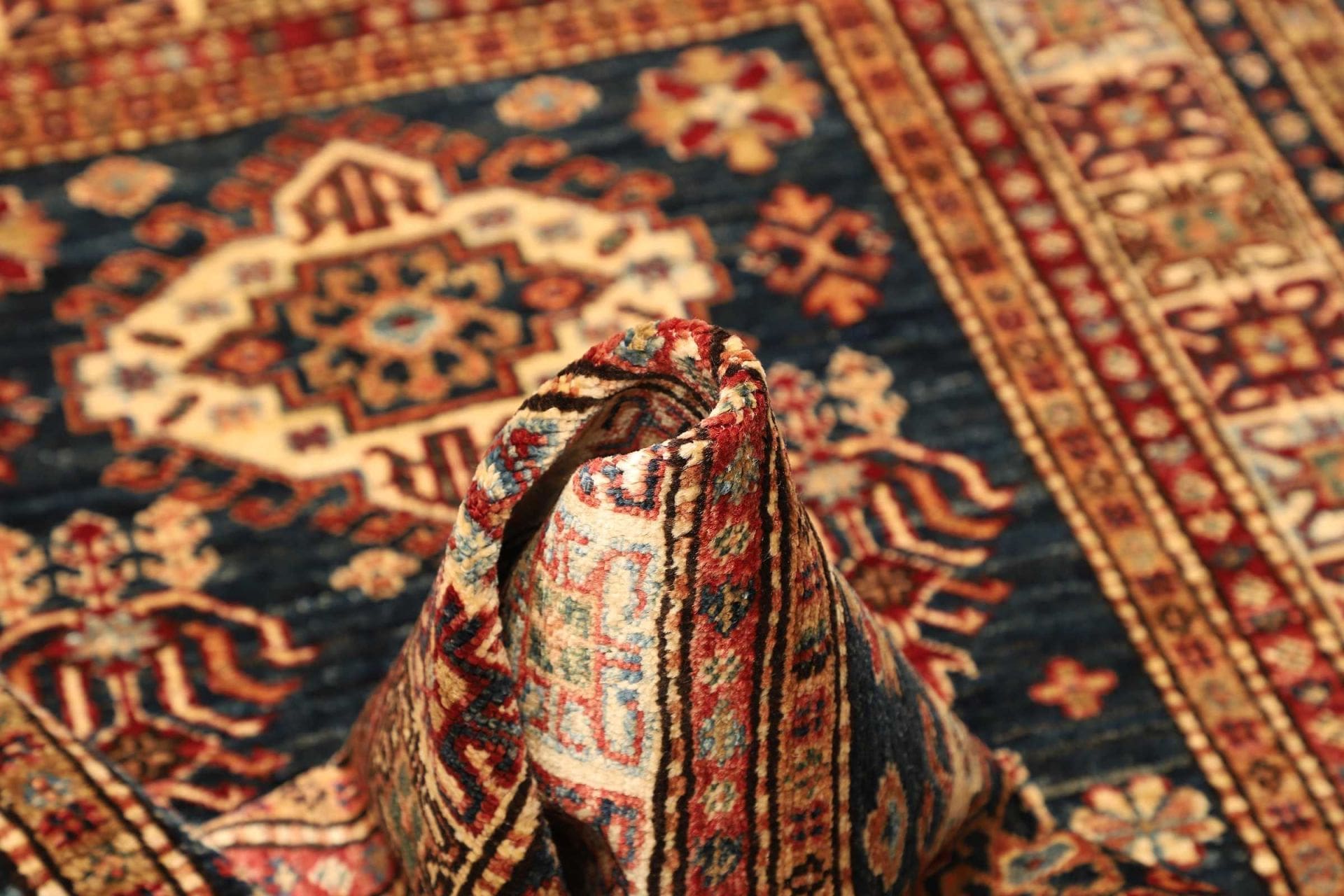 Kazak Pakistani Rug 101 × 147 cm, Wool, hand-knotted