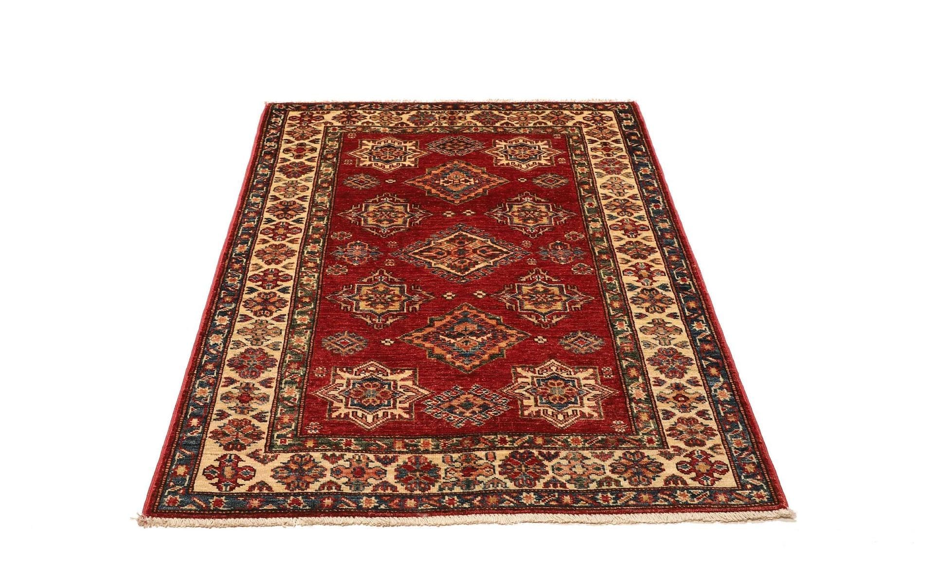 Kazak Pakistani Rug — hand-knotted, 103 × 140 cm, Wool
