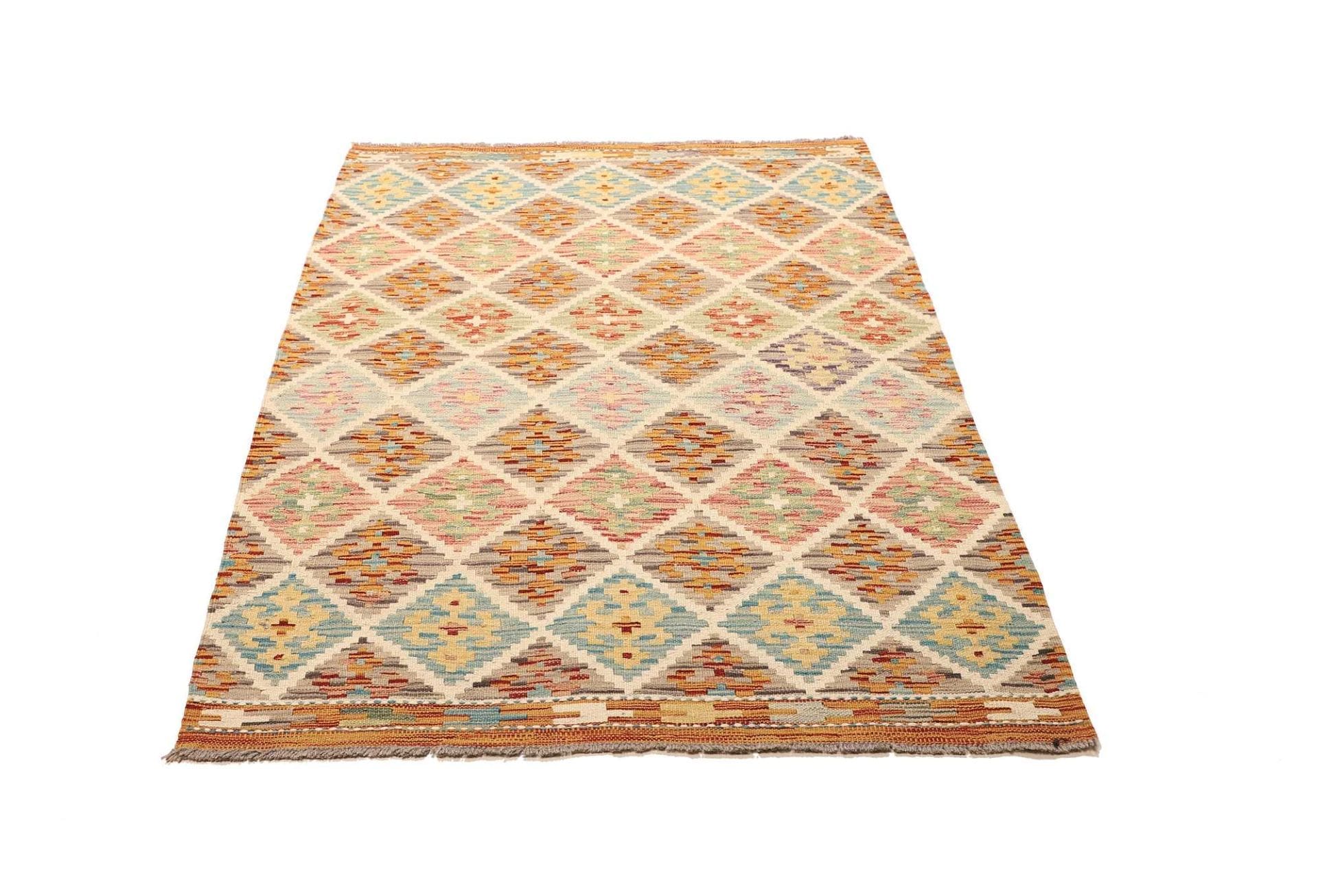 Hand-Woven Wool Kilim Pakistani Rug, 109 × 159 cm