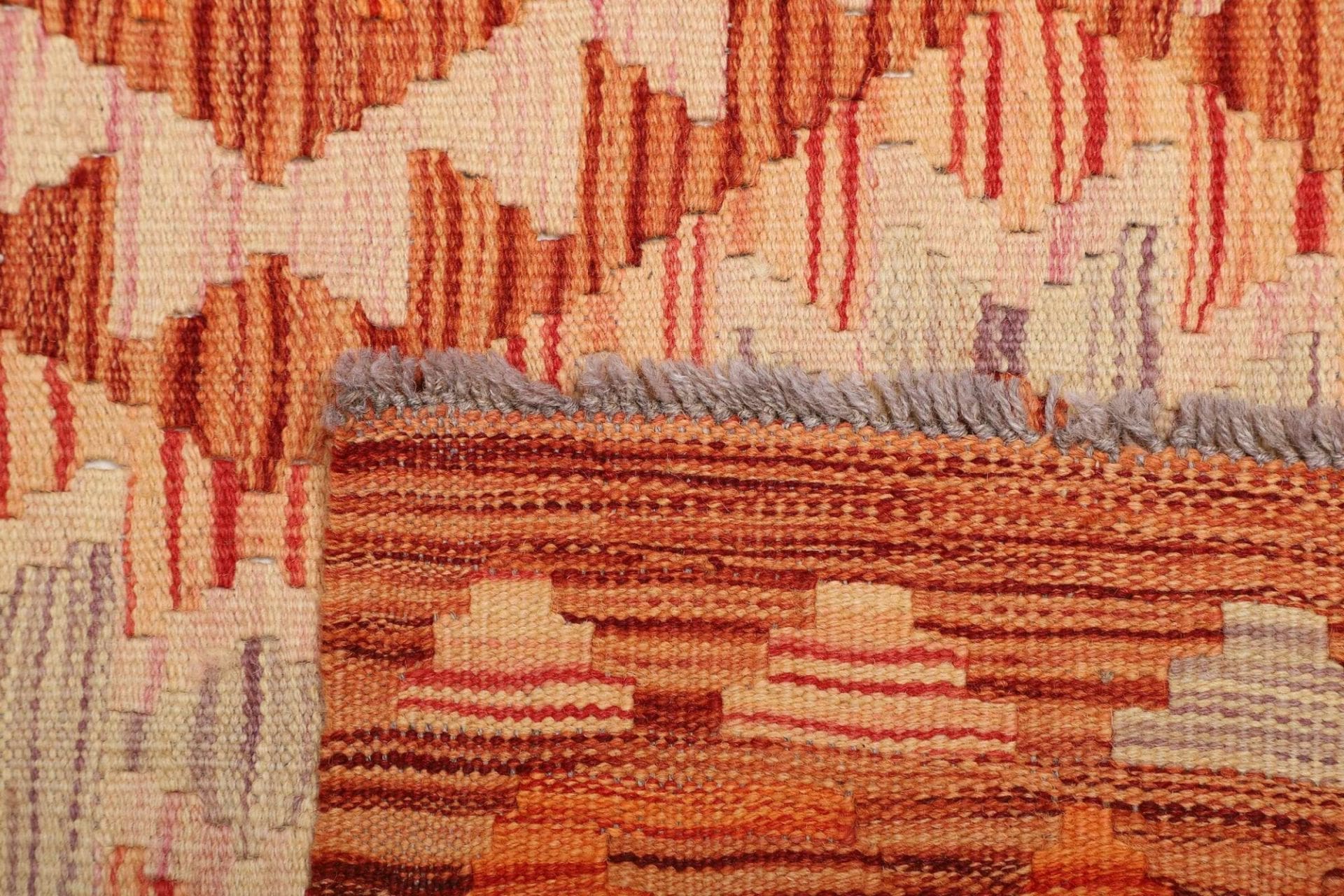 kelim-teppich-100-x-156cm-aus-schurwolle-handgewebt-rustikal-4 Hand-Woven Wool Kilim Pakistani Rug, 100 × 156 cm