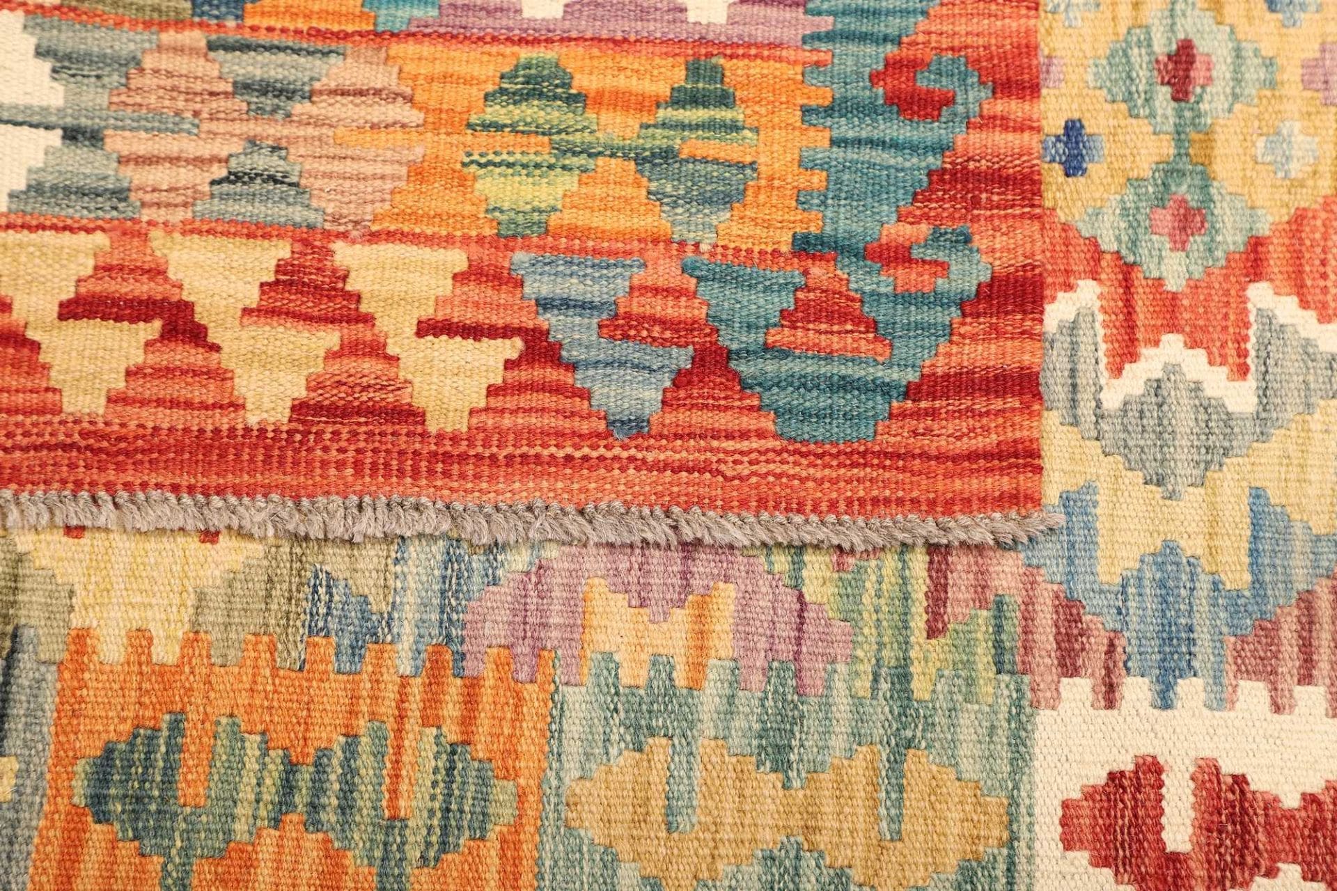 kelim-teppich-105-x-148-cm-handgewebt-rustikales-design-4 Kilim Pakistani Rug 105 × 148 cm, Wool, hand-woven