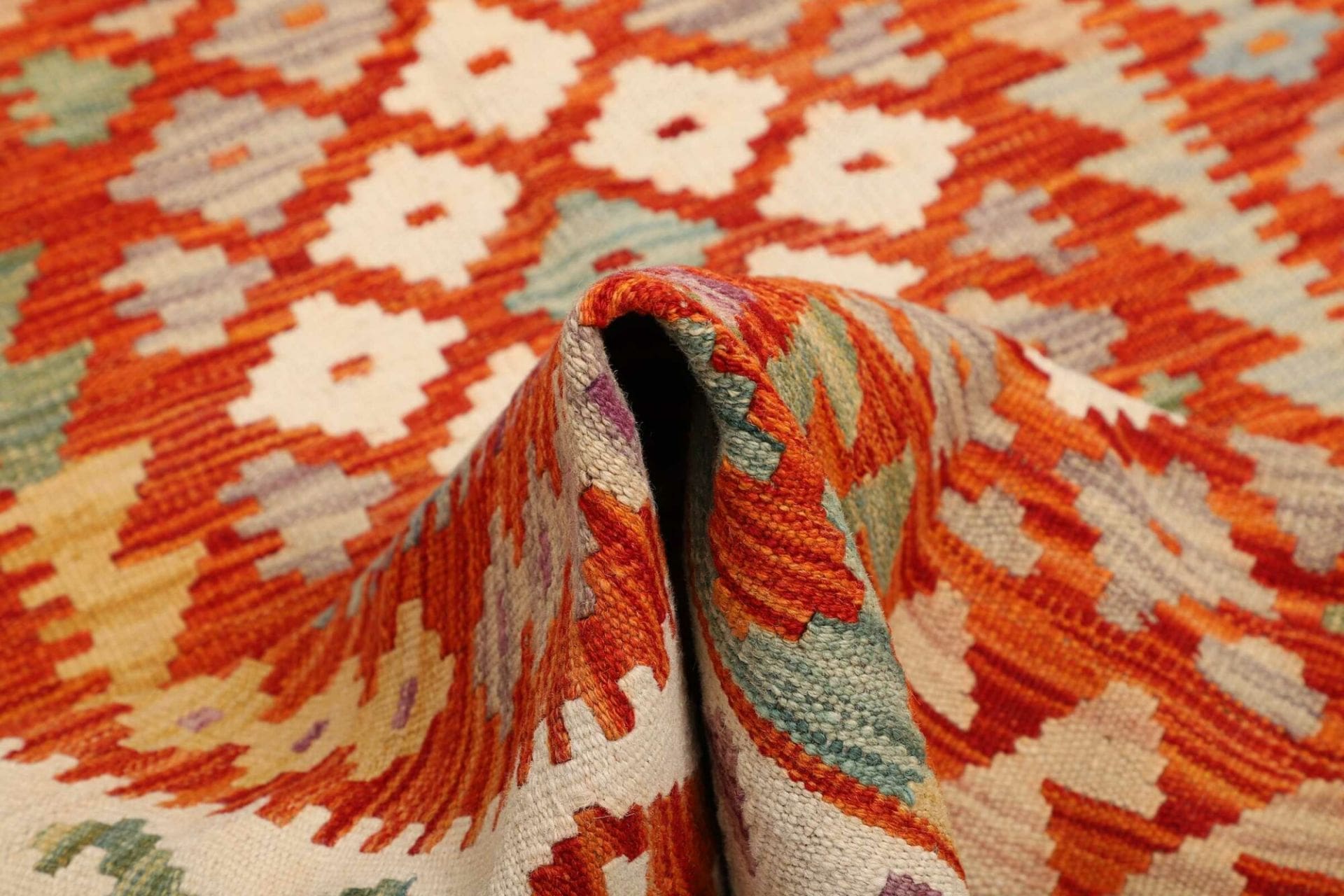 Kilim Pakistani Rug — hand-woven, 103 × 147 cm, Wool