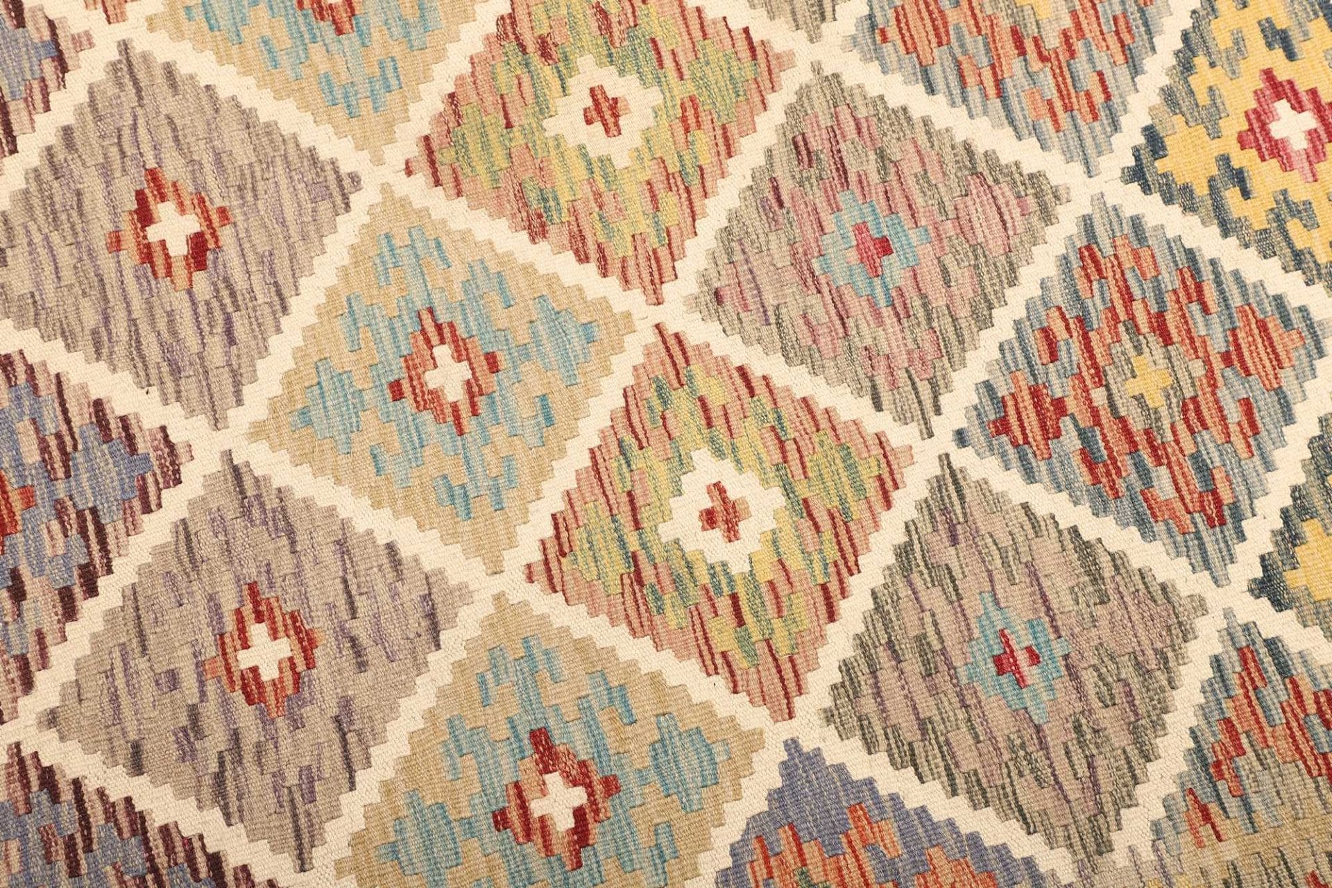 kelim-teppich-105-x-150cm-aus-schurwolle-handgewebt-rustikal-3 Kilim Pakistani Rug 105 × 150 cm, Wool, hand-woven