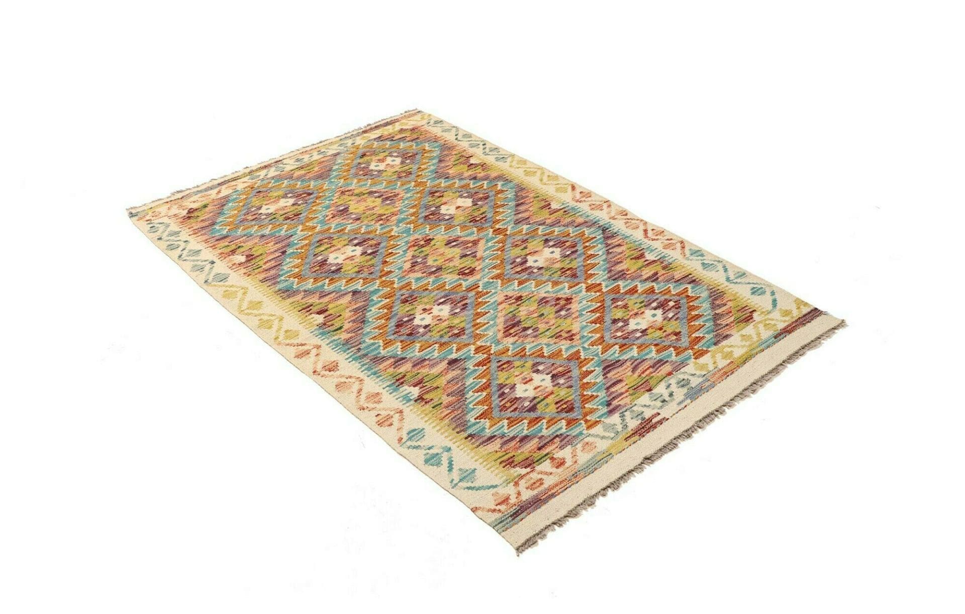 Kilim Pakistani Rug — hand-woven, 106 × 155 cm, Wool
