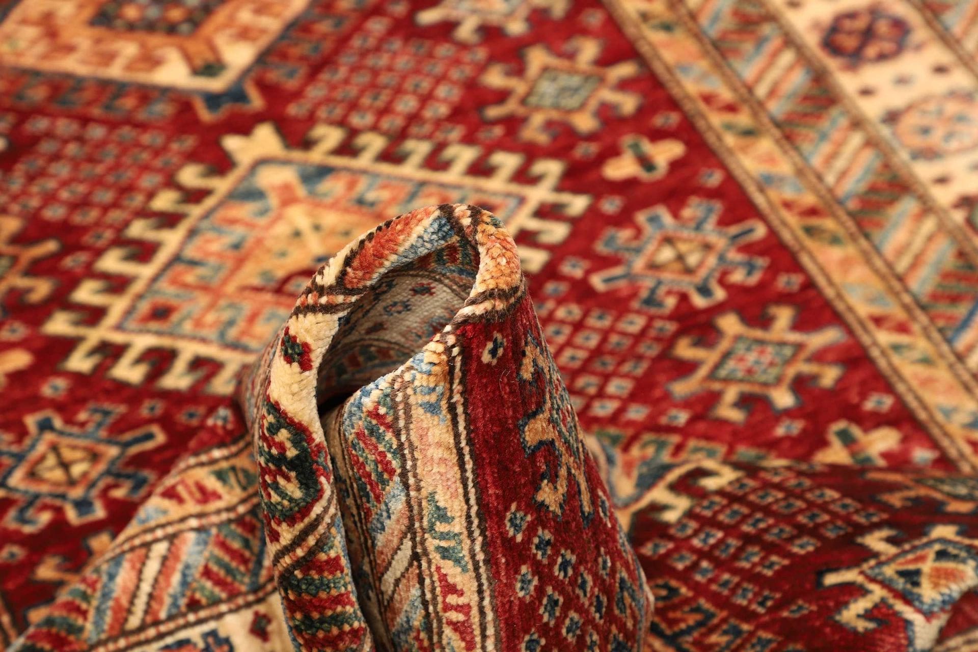 Kazak Pakistani Rug — hand-knotted, 97 × 151 cm, Wool