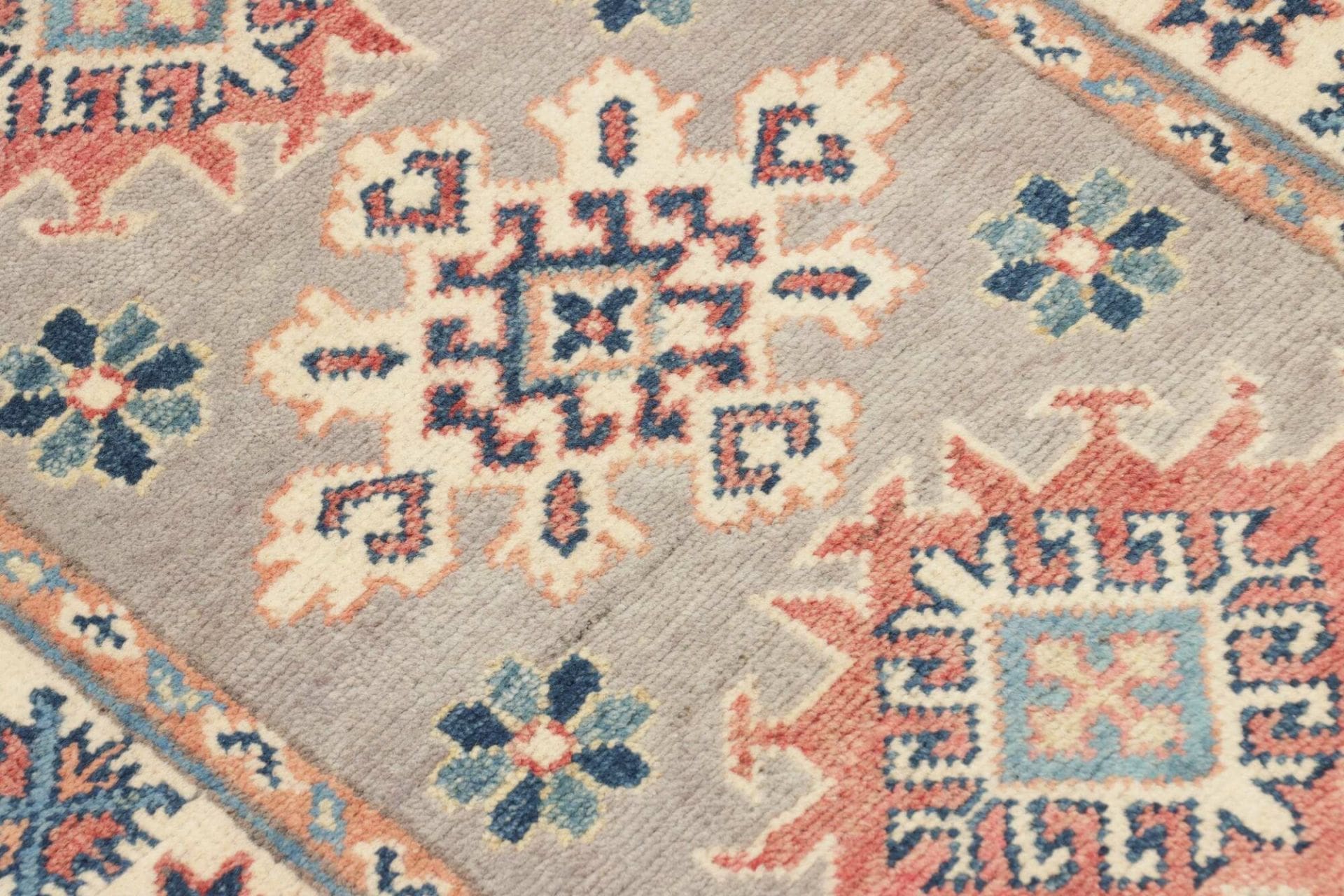 Hand-Knotted Wool Kazak Pakistani Rug, 63 × 96 cm