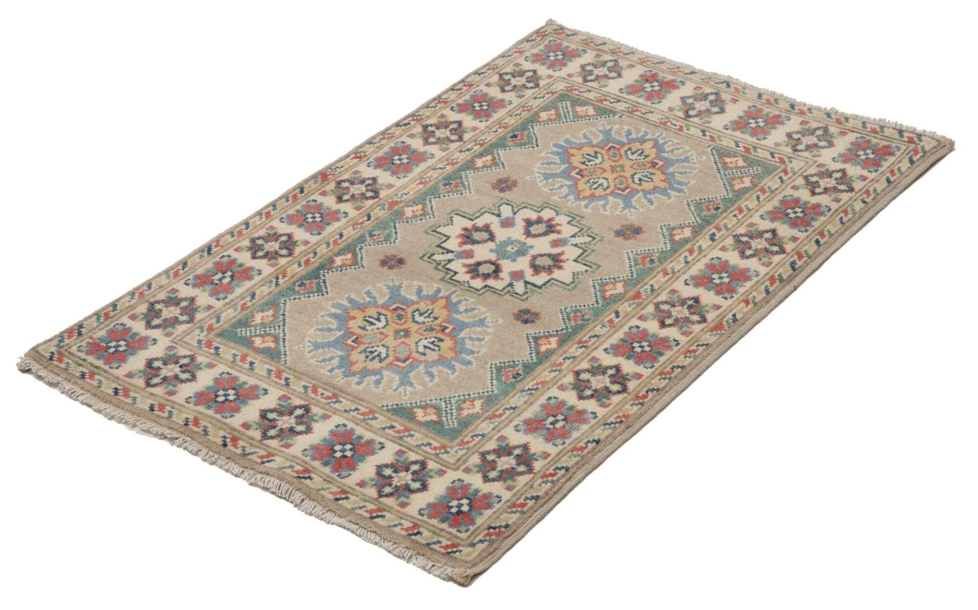Kazak Pakistani Rug — hand-knotted, 65 × 95 cm, Wool
