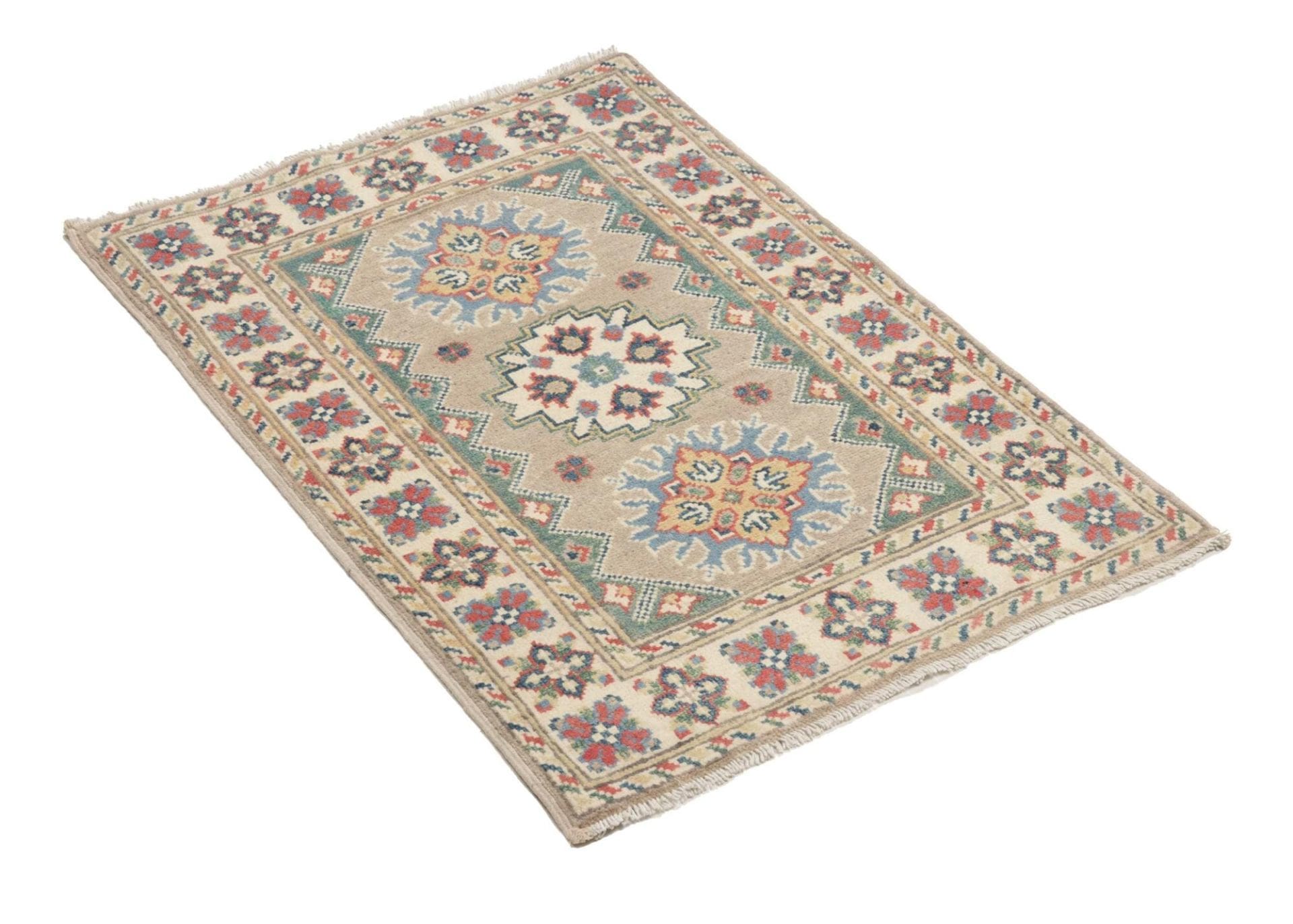 Kazak Pakistani Rug — hand-knotted, 65 × 95 cm, Wool