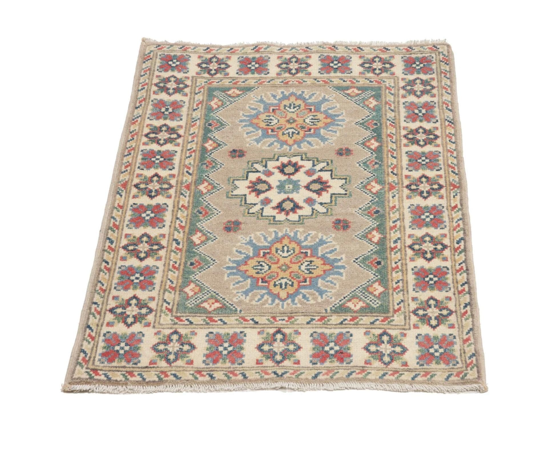 Kazak Pakistani Rug — hand-knotted, 65 × 95 cm, Wool