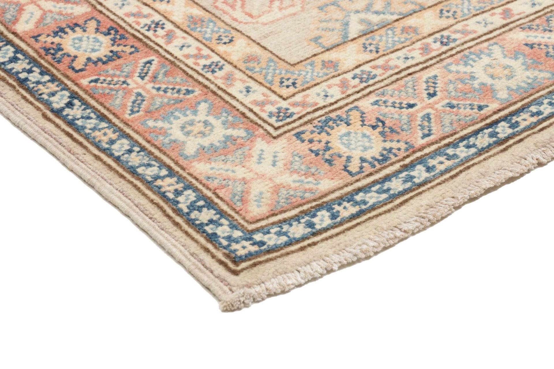 Hand-Knotted Wool Kazak Pakistani Rug, 80 × 127 cm