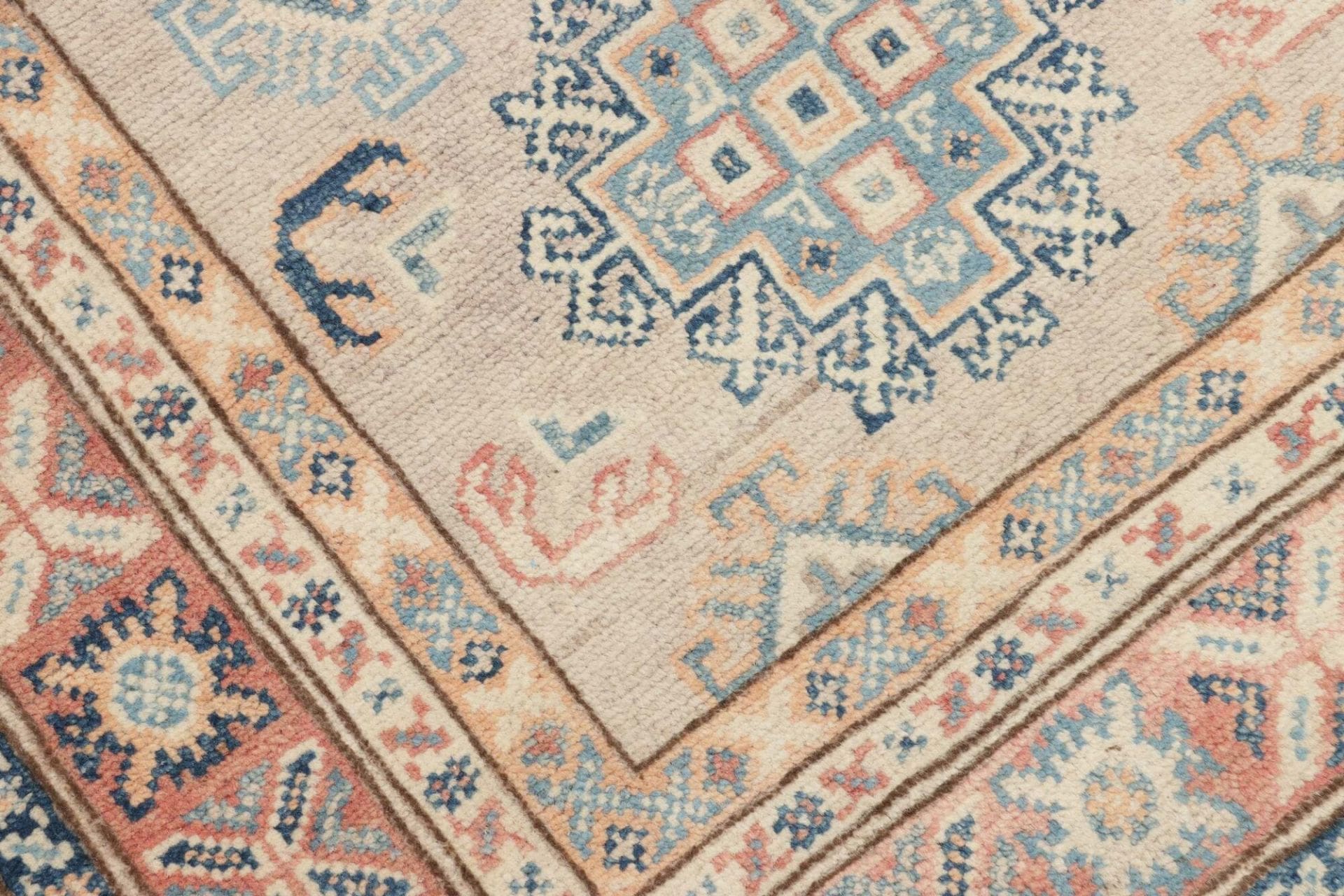 Hand-Knotted Wool Kazak Pakistani Rug, 80 × 127 cm