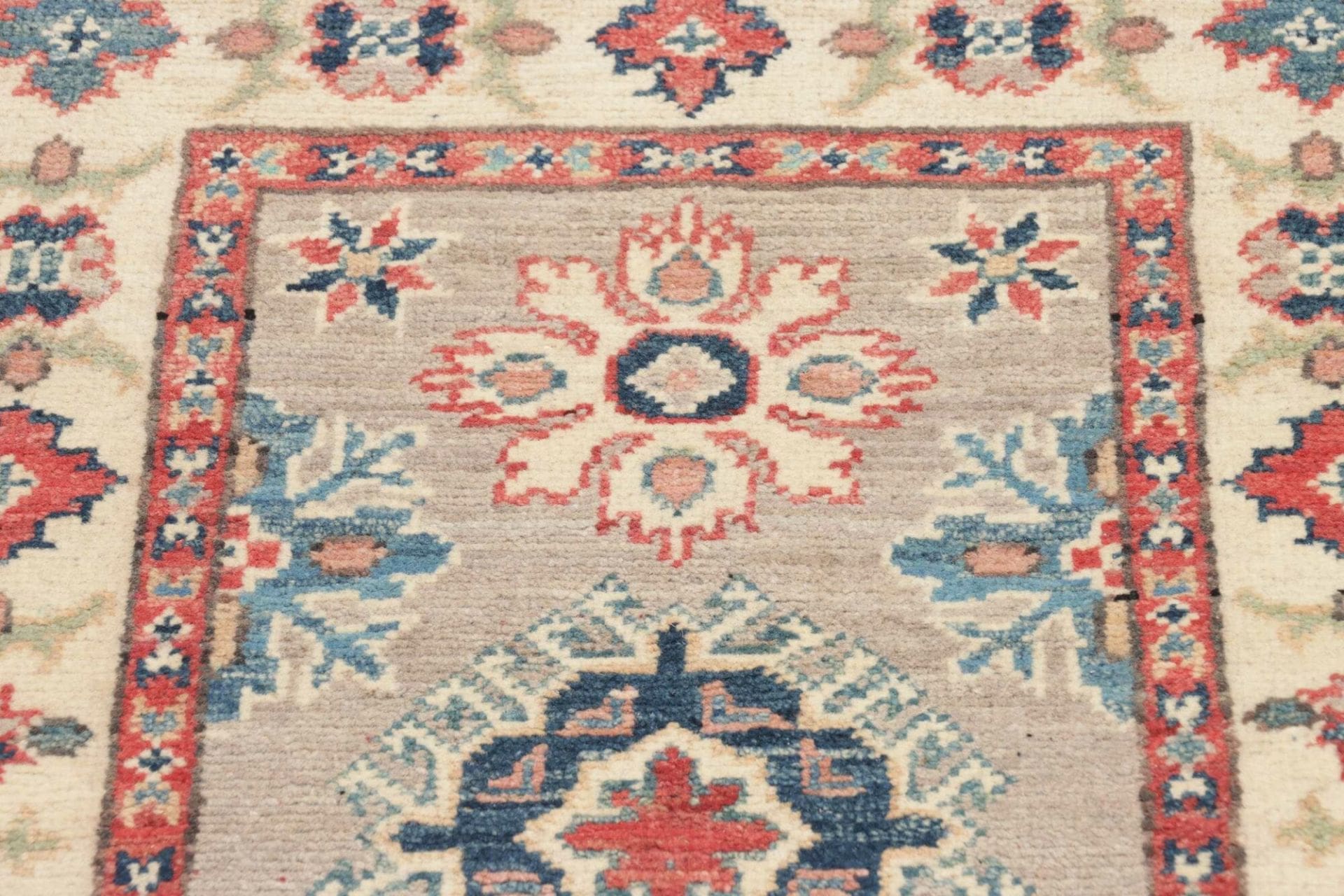 Kazak Pakistani Rug — hand-knotted, 65 × 90 cm, Wool