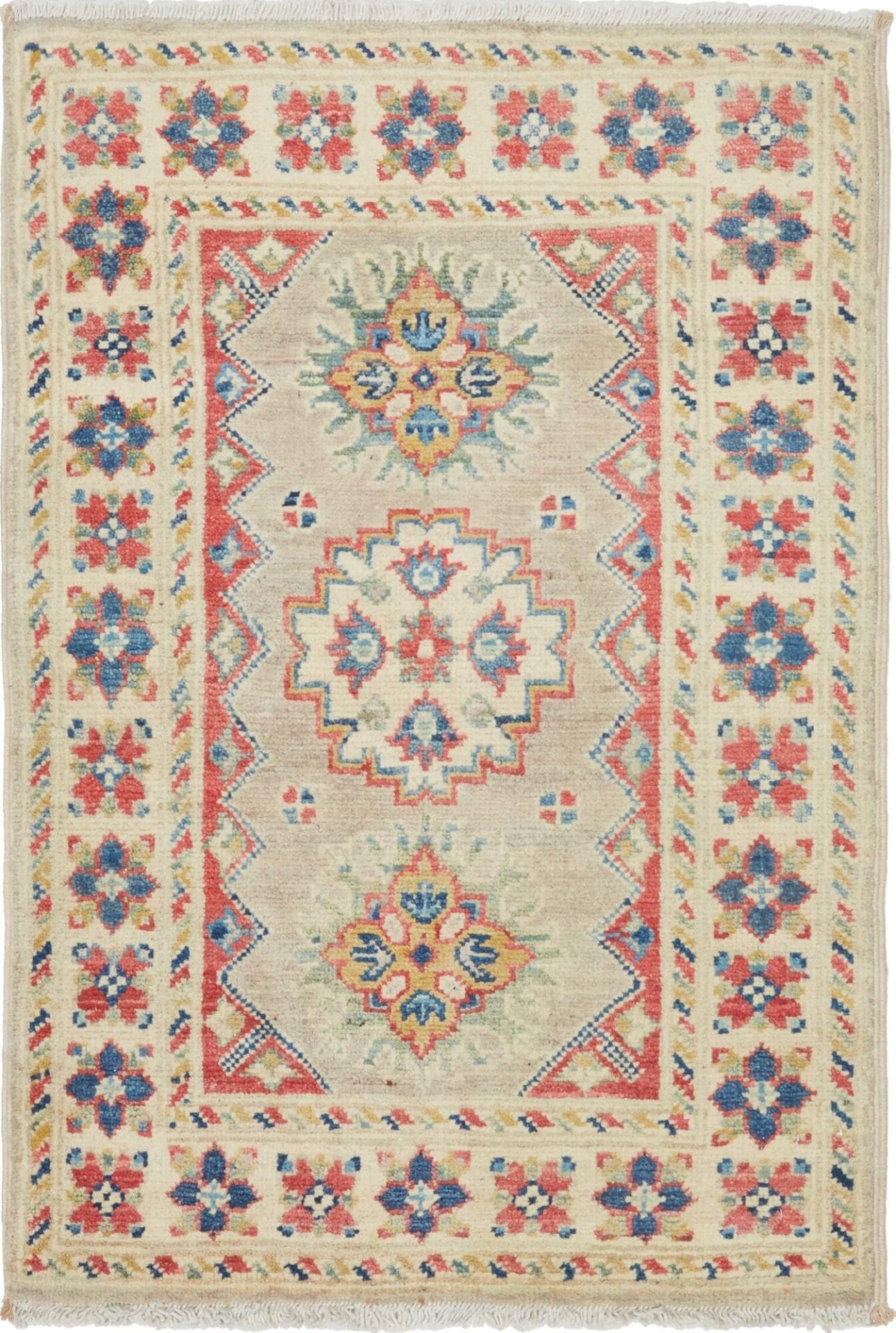 Kazak Pakistani Rug 64 × 96 cm, Wool, hand-knotted