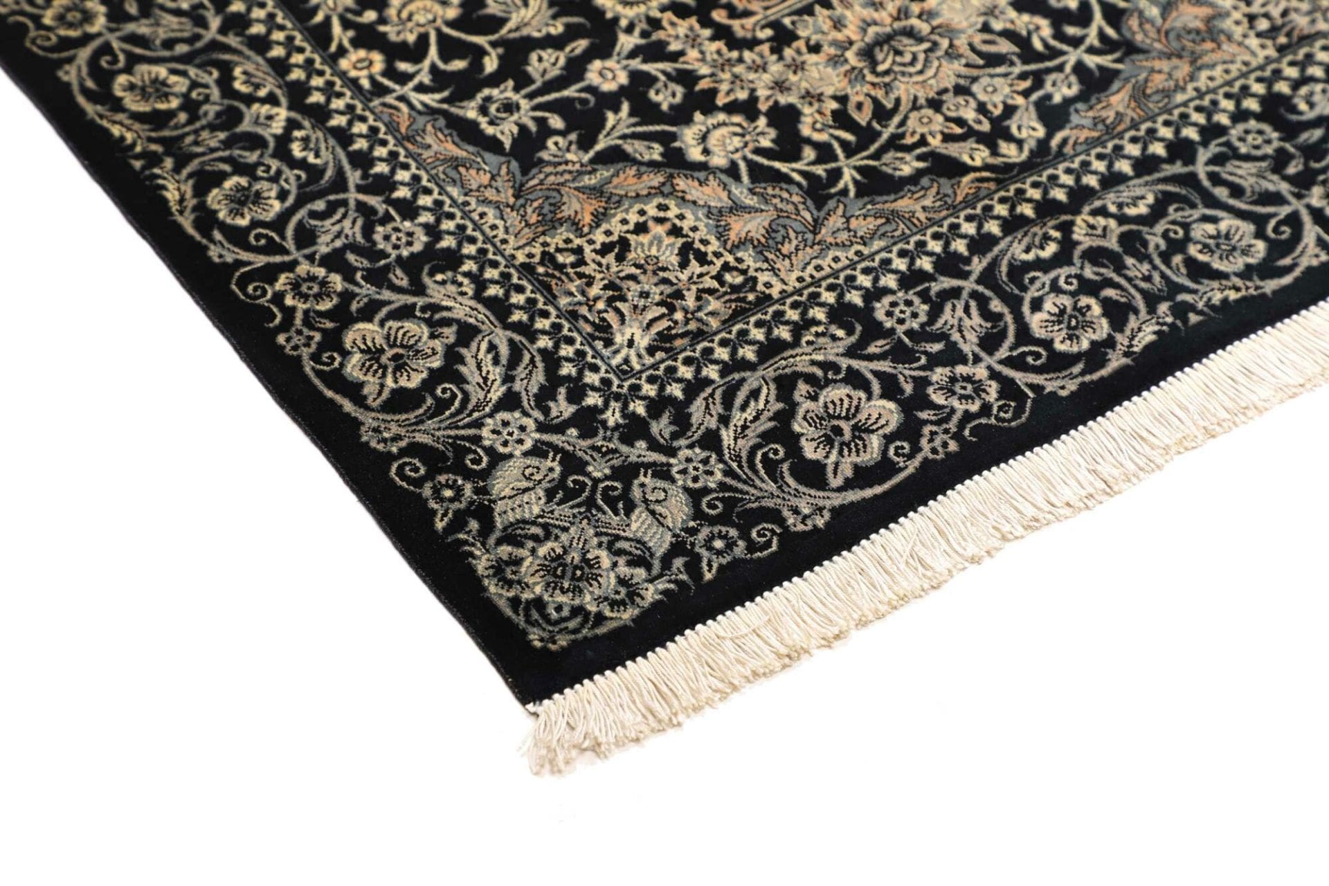 Qom Persian Rug 61 × 88 cm, Silk, hand-knotted