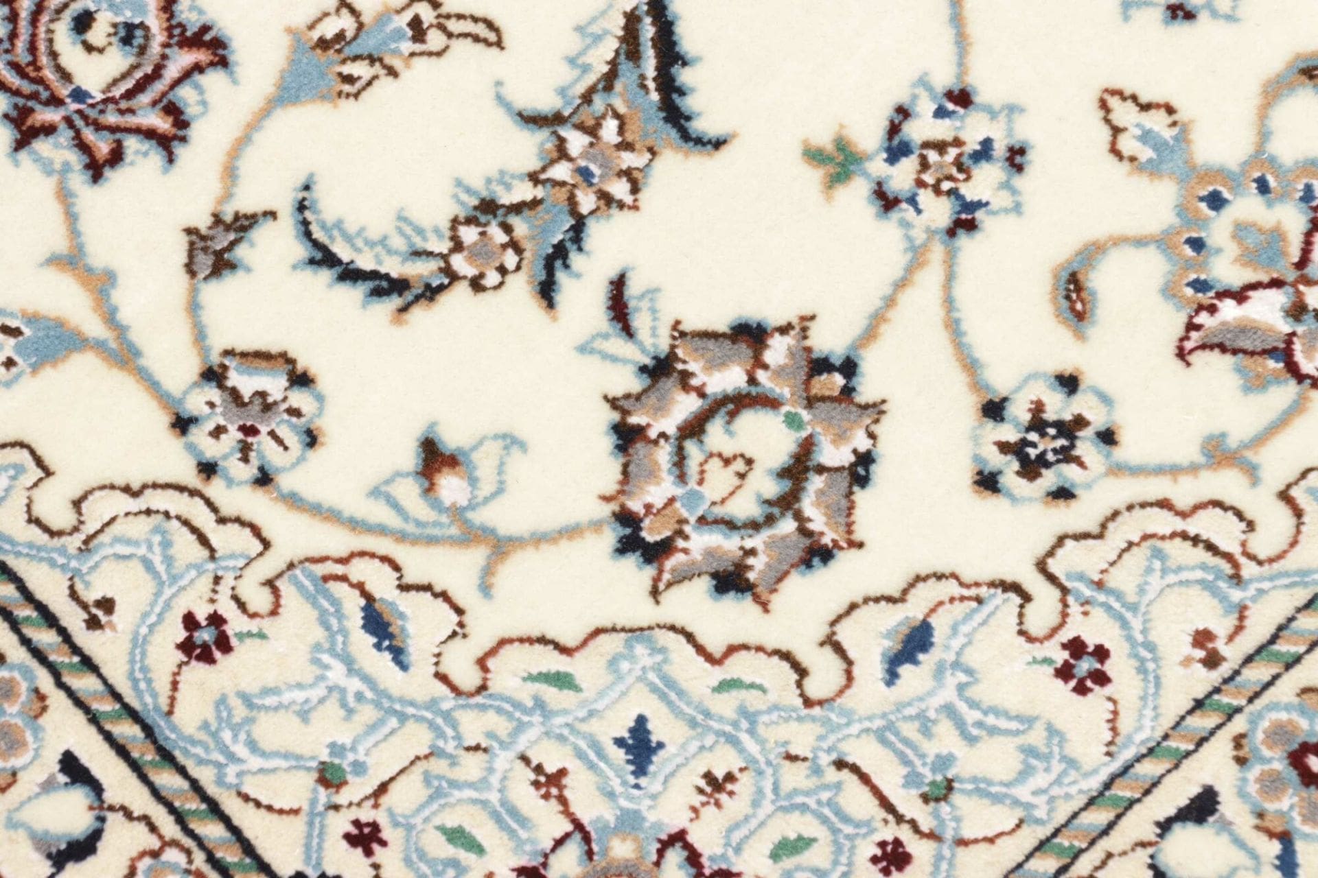 Nain Persian Rug 66 × 92 cm, Wool, hand-knotted