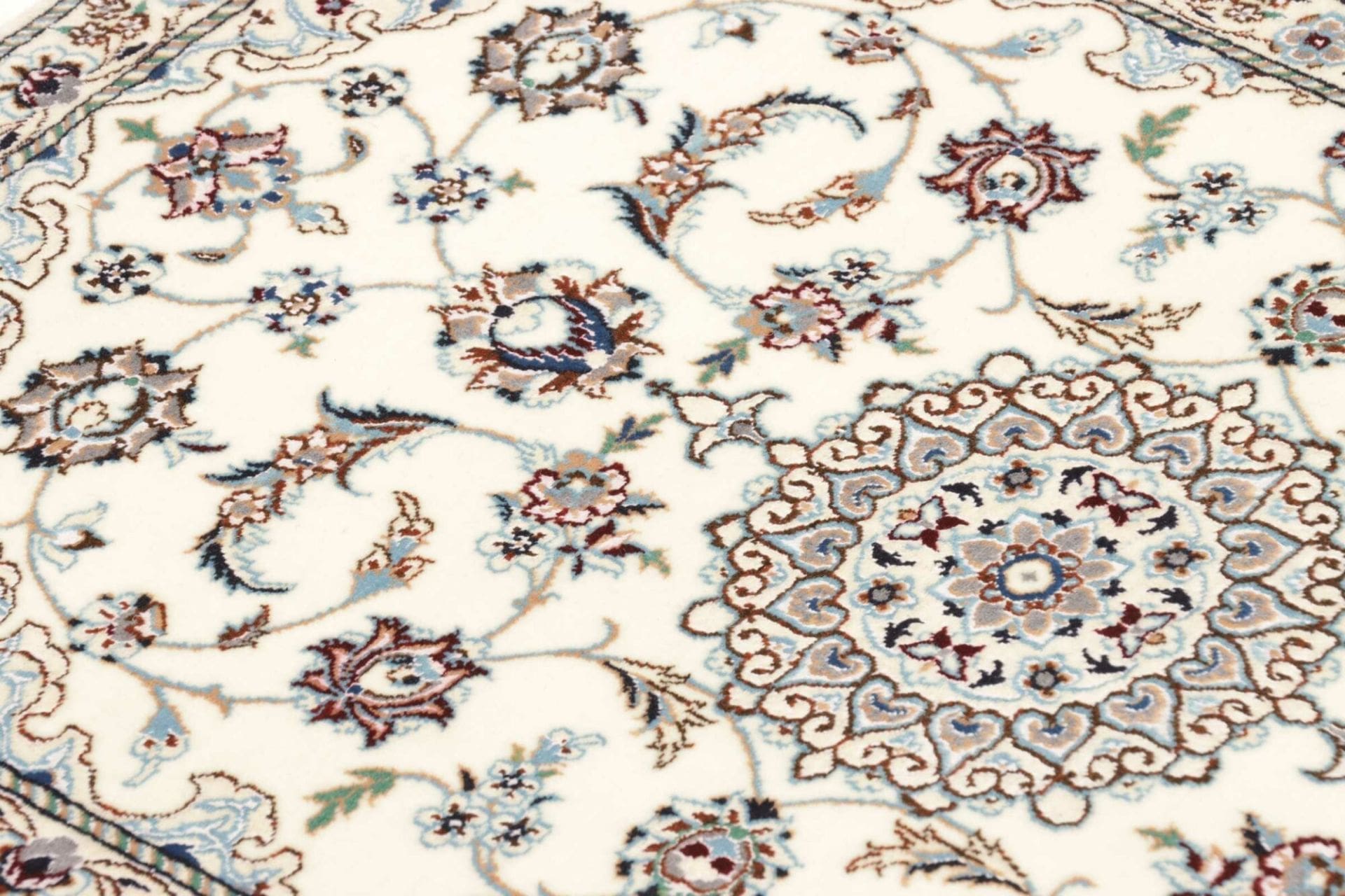Nain Persian Rug 66 × 92 cm, Wool, hand-knotted