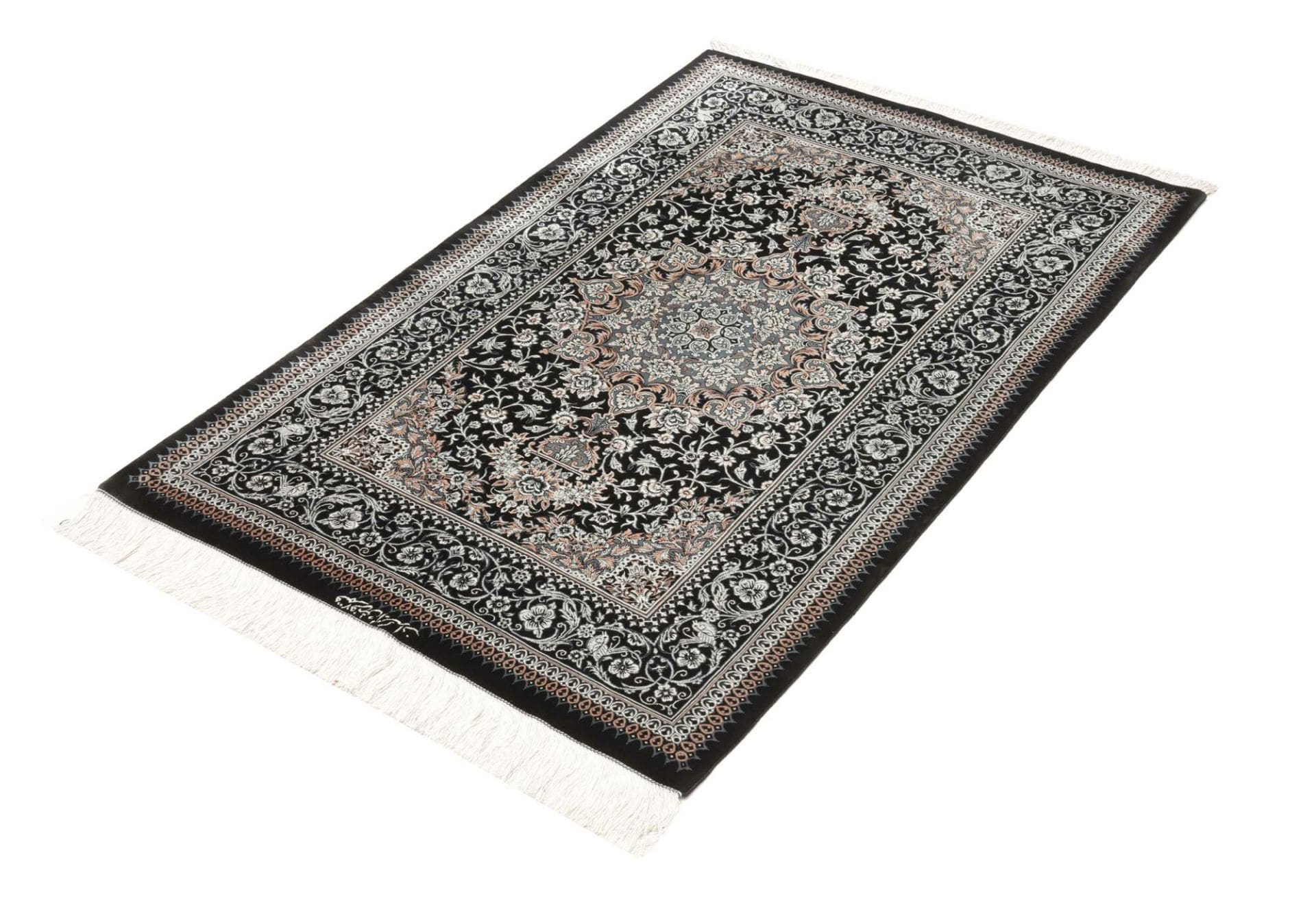 Qom Persian Rug 81 × 120 cm, Silk, hand-knotted