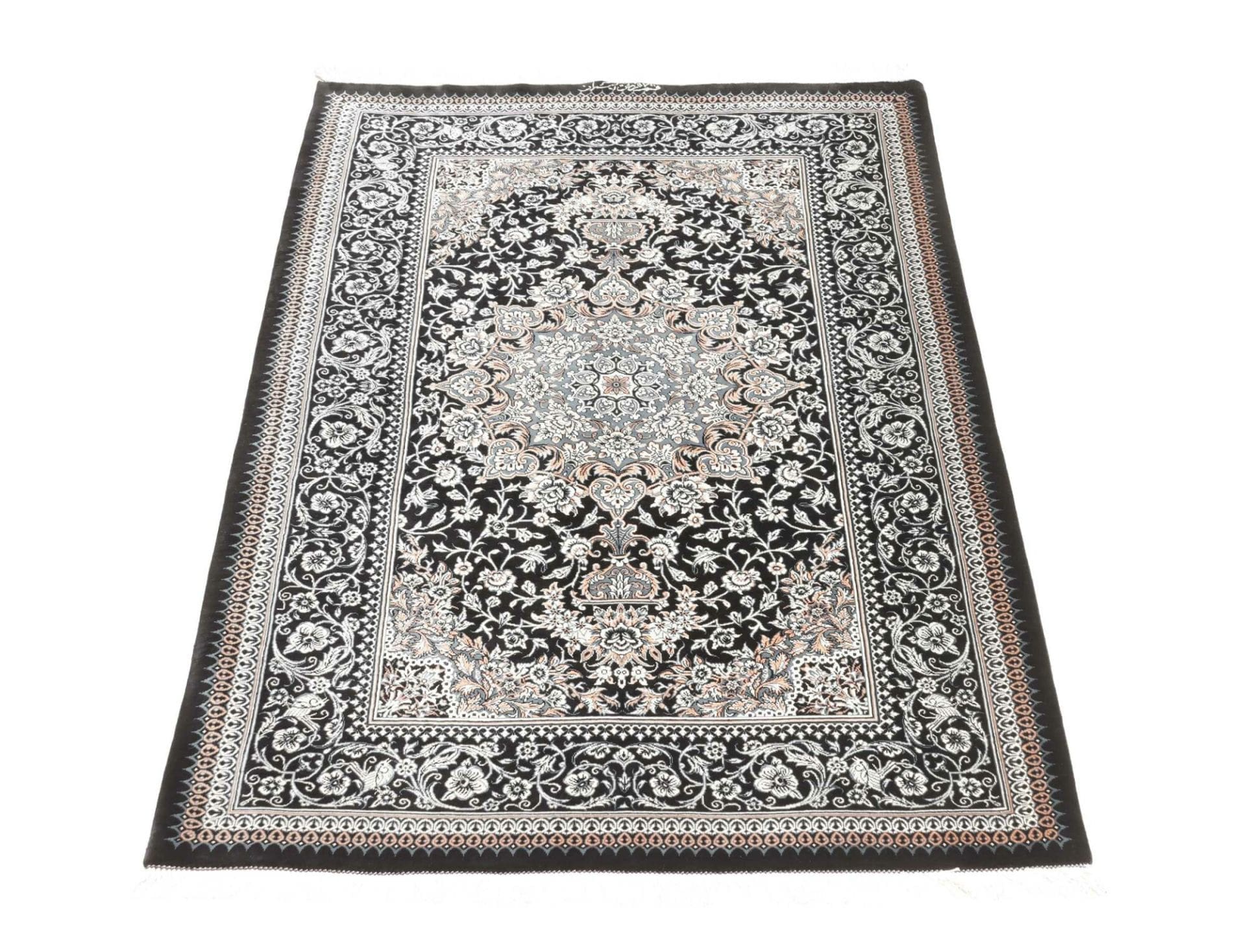 Qom Persian Rug 81 × 120 cm, Silk, hand-knotted