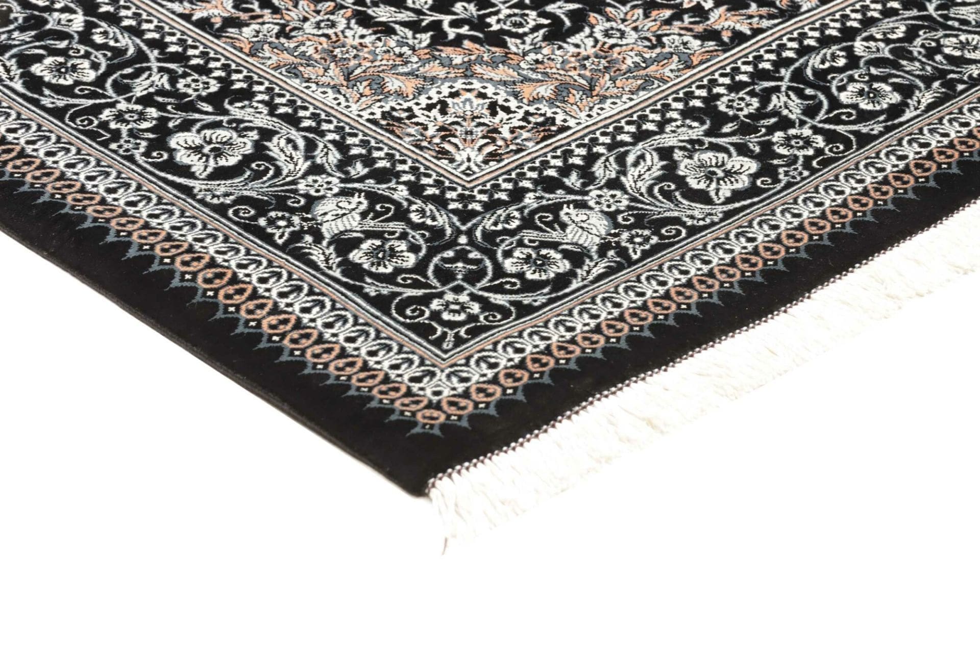 Qom Persian Rug 81 × 120 cm, Silk, hand-knotted