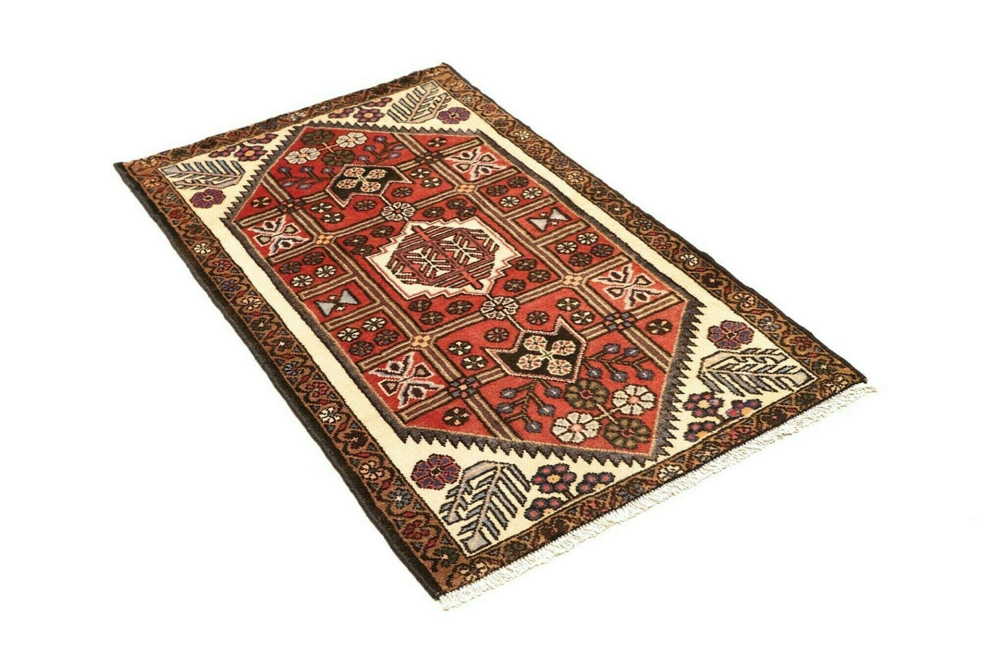 Hamadan Herati Persian Rug 80 × 126 cm, Wool, hand-knotted