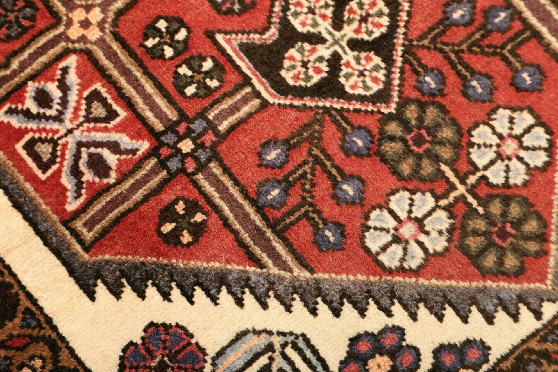 Hamadan Herati Persian Rug 80 × 126 cm, Wool, hand-knotted