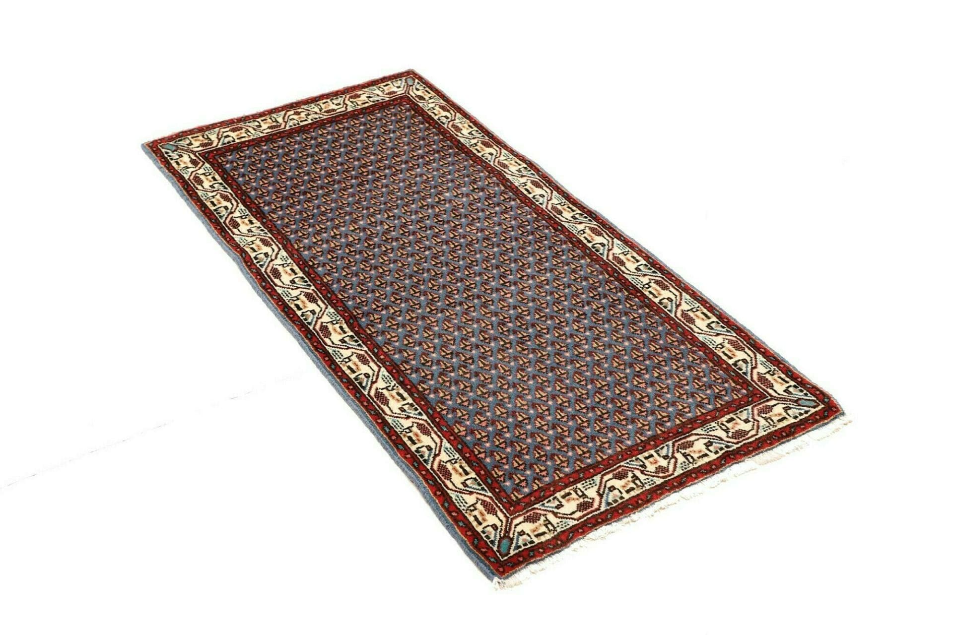 hamadan-teppich-65-x-127cm-wolle-herati-muster-handgeknupft-2 Hamadan Herati Persian Rug — hand-knotted, 65 × 127 cm, Wool