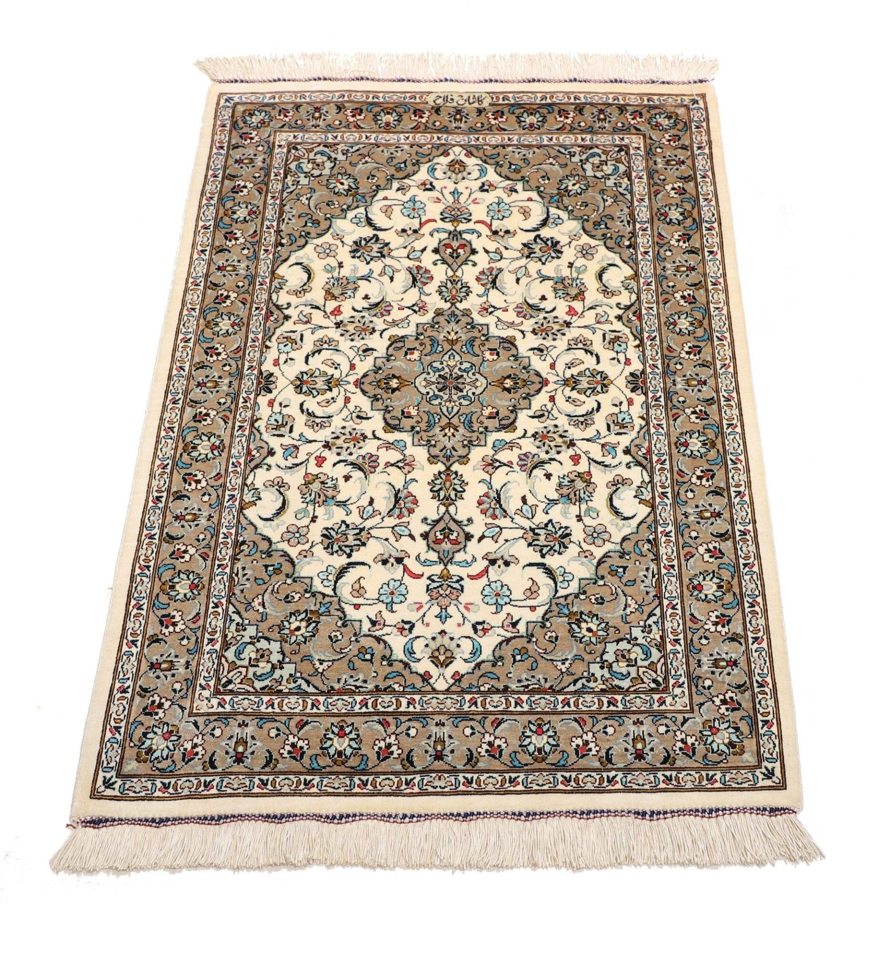 exklusiver-ghom-teppich-61-x-90-cm-seide-handgeknupft-perserteppich-3 Qom Persian Rug 61 × 90 cm, Silk, hand-knotted
