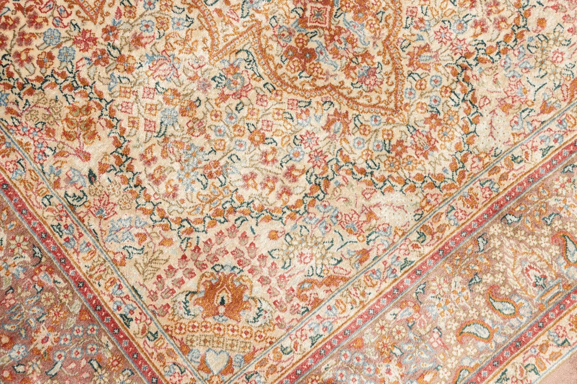 Qom Persian Rug 82 × 123 cm, Silk, hand-knotted