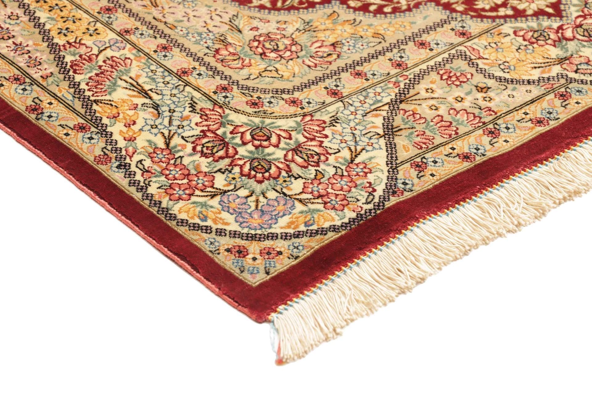 Qom Persian Rug 77 × 118 cm, Silk, hand-knotted