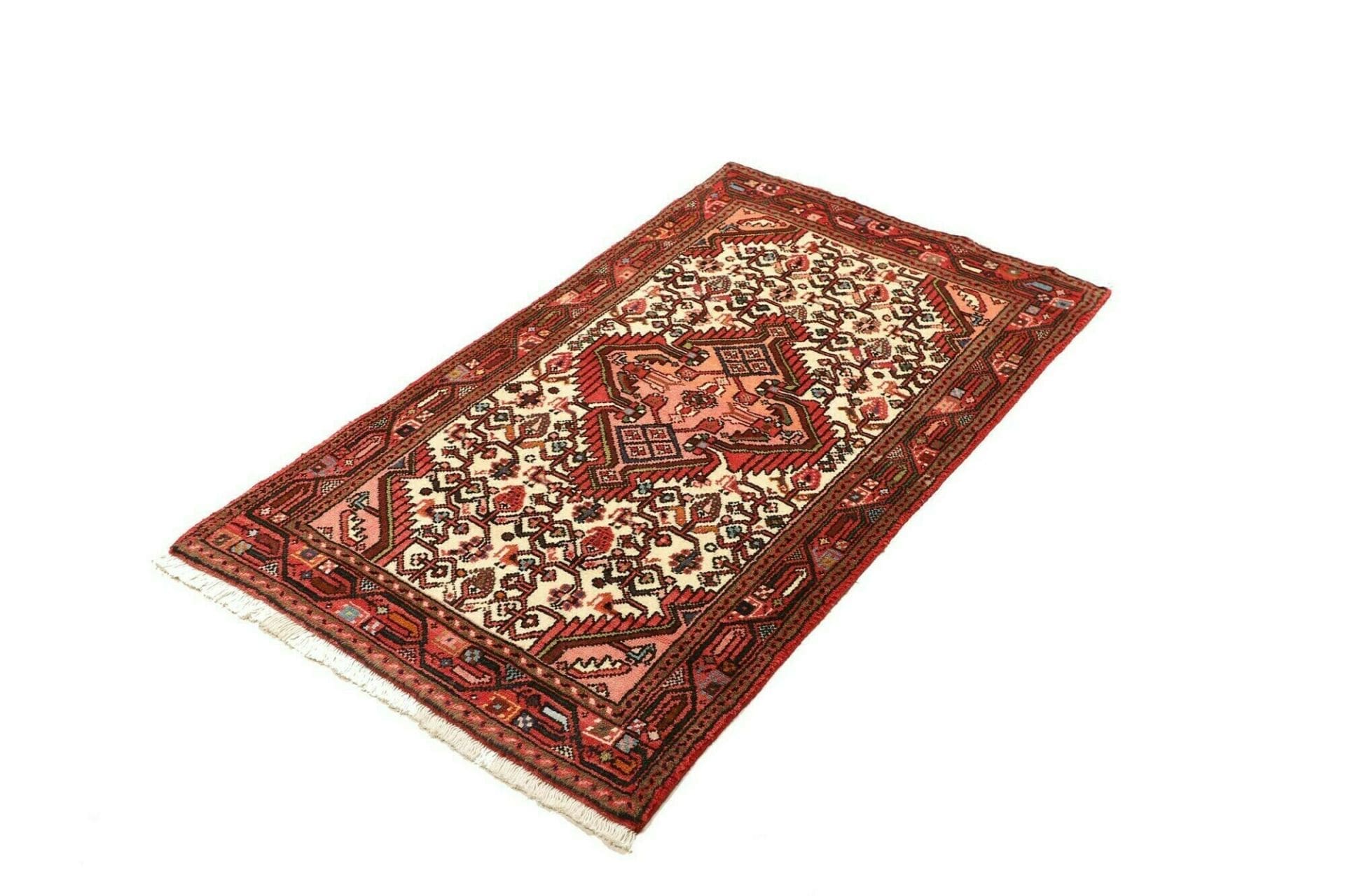 handgeknupfter-hamadan-teppich-74x122cm-herati-muster-schurwolle-1 Hand-Knotted Wool Hamadan Herati Persian Rug, 74 × 122 cm