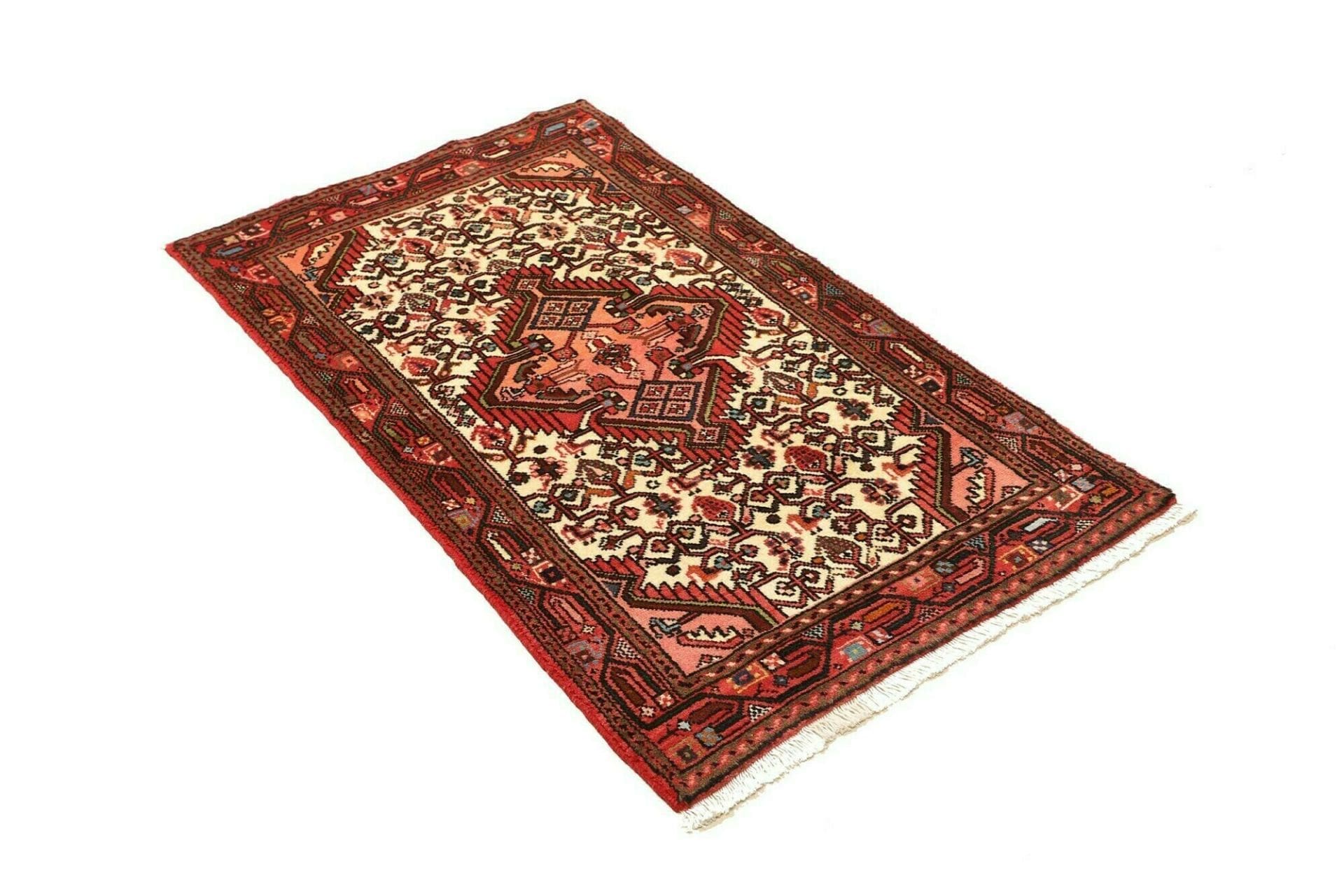 handgeknupfter-hamadan-teppich-74x122cm-herati-muster-schurwolle-2 Hand-Knotted Wool Hamadan Herati Persian Rug, 74 × 122 cm