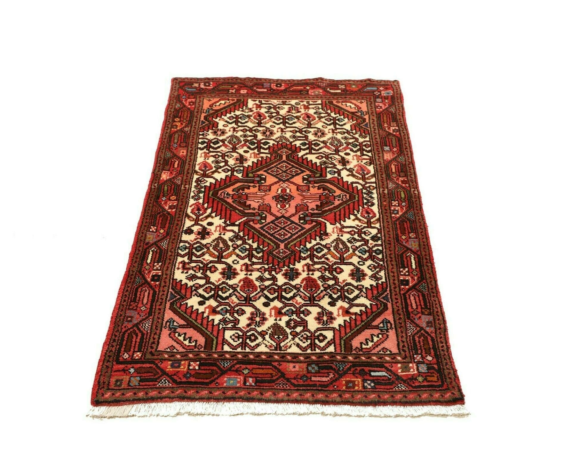 handgeknupfter-hamadan-teppich-74x122cm-herati-muster-schurwolle-3 Hand-Knotted Wool Hamadan Herati Persian Rug, 74 × 122 cm