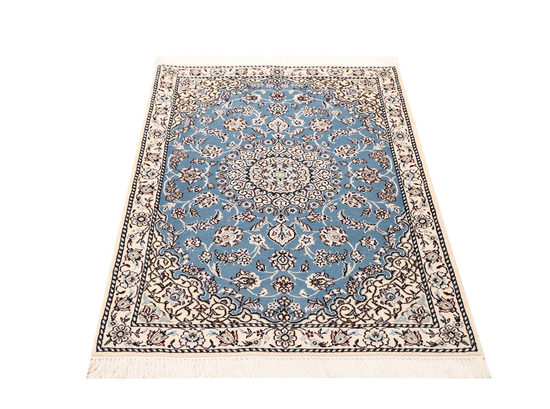 Hand-Knotted Wool Nain Persian Rug, 82 × 118 cm