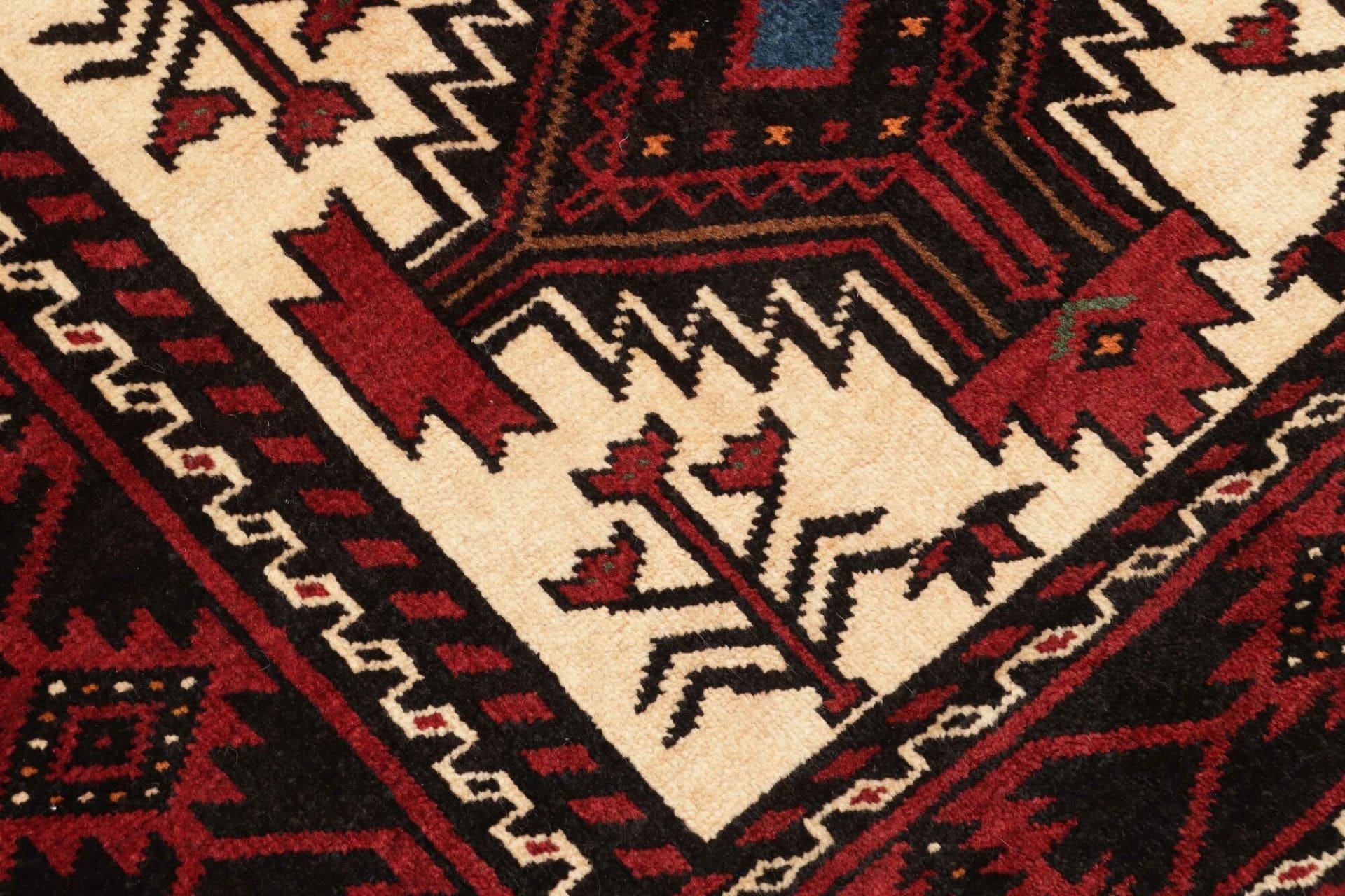 orientteppich-99-x-199cm-handgeknupft-schurwolle-florales-muster-5 Hand-Knotted Wool Persian Rug, 99 × 199 cm