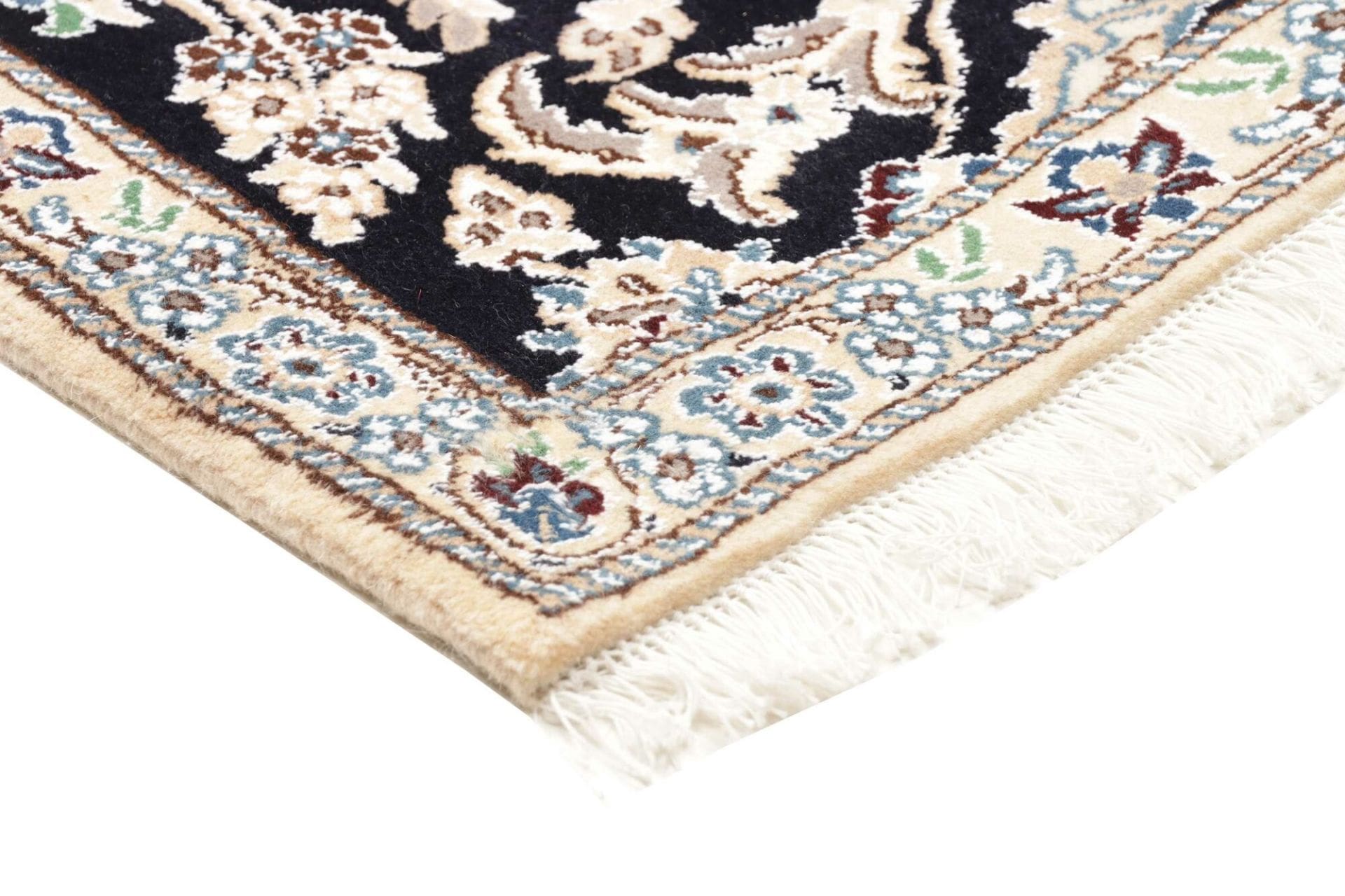Nain Persian Rug 87 × 202 cm, Wool, hand-knotted