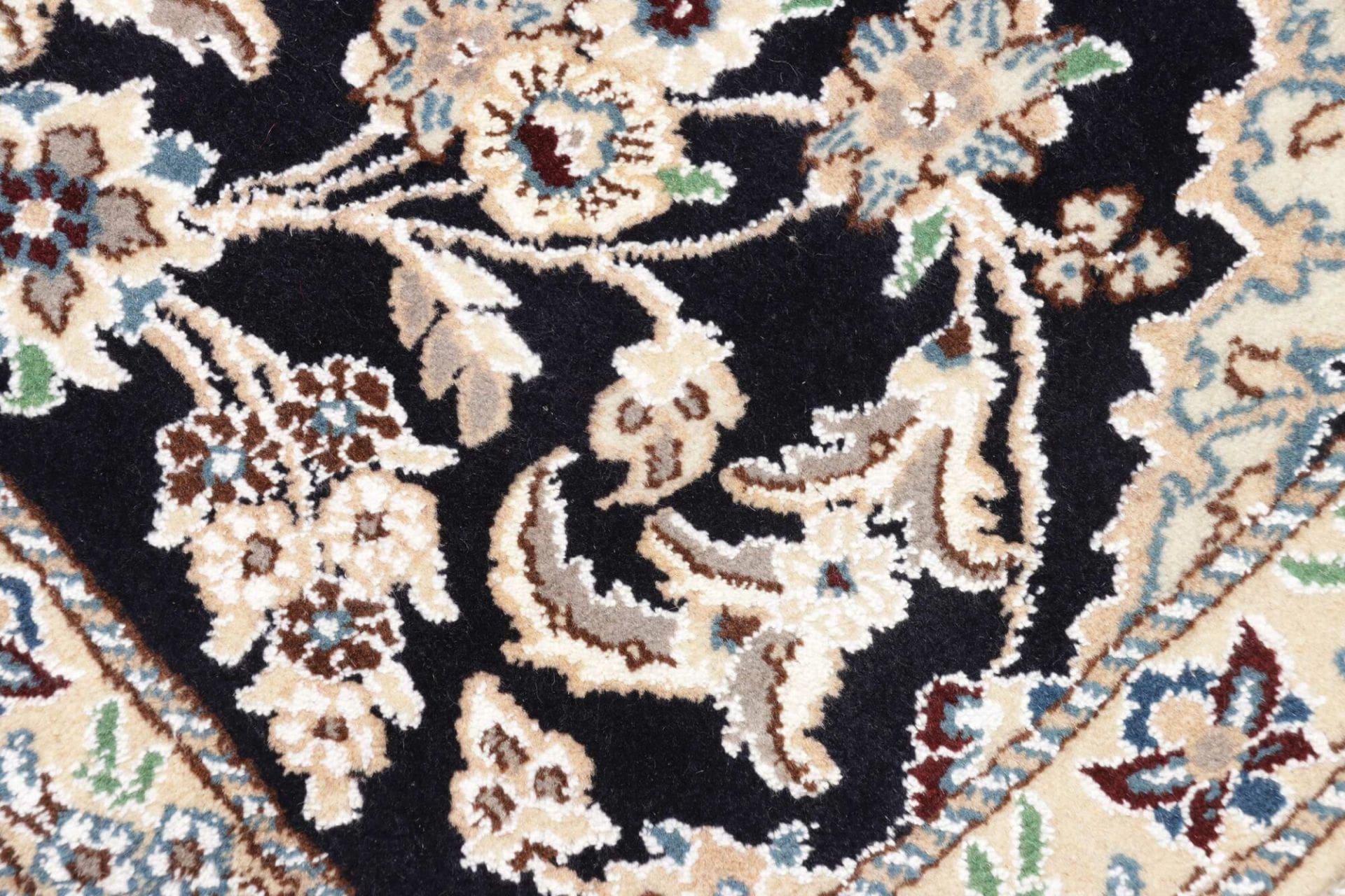 Nain Persian Rug 87 × 202 cm, Wool, hand-knotted