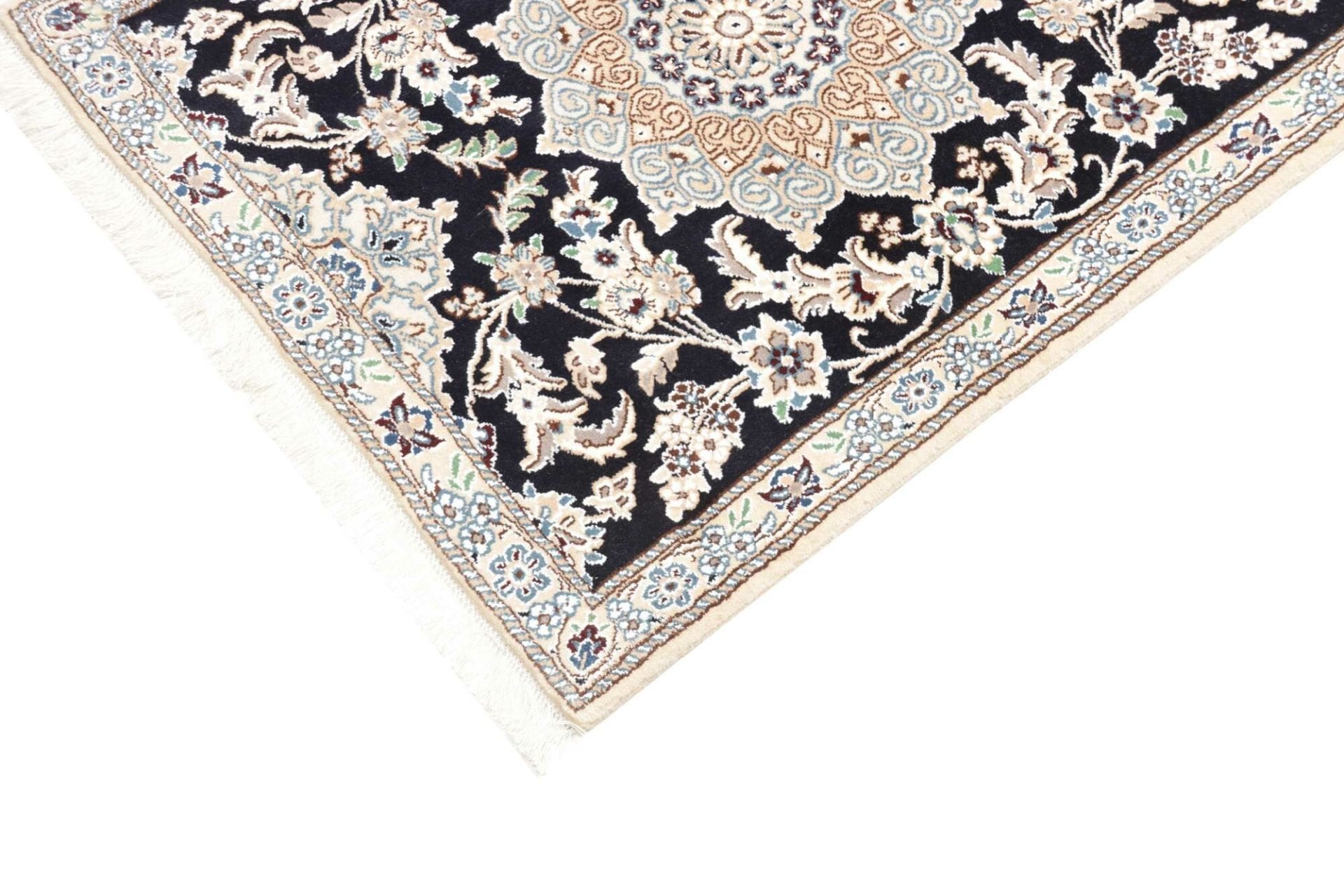 Nain Persian Rug 87 × 202 cm, Wool, hand-knotted