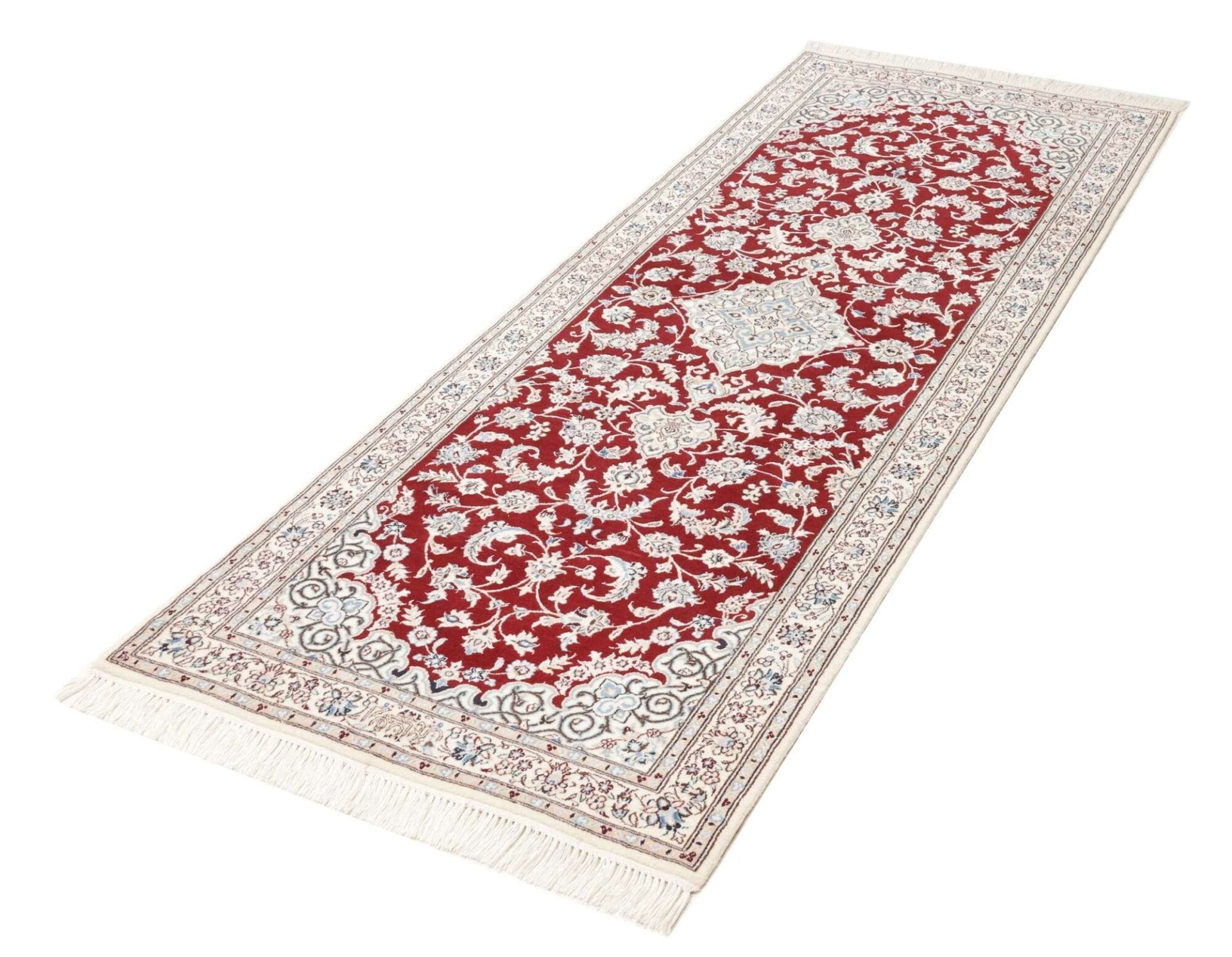 Hand-Knotted Wool Nain Persian Rug, 81 × 210 cm