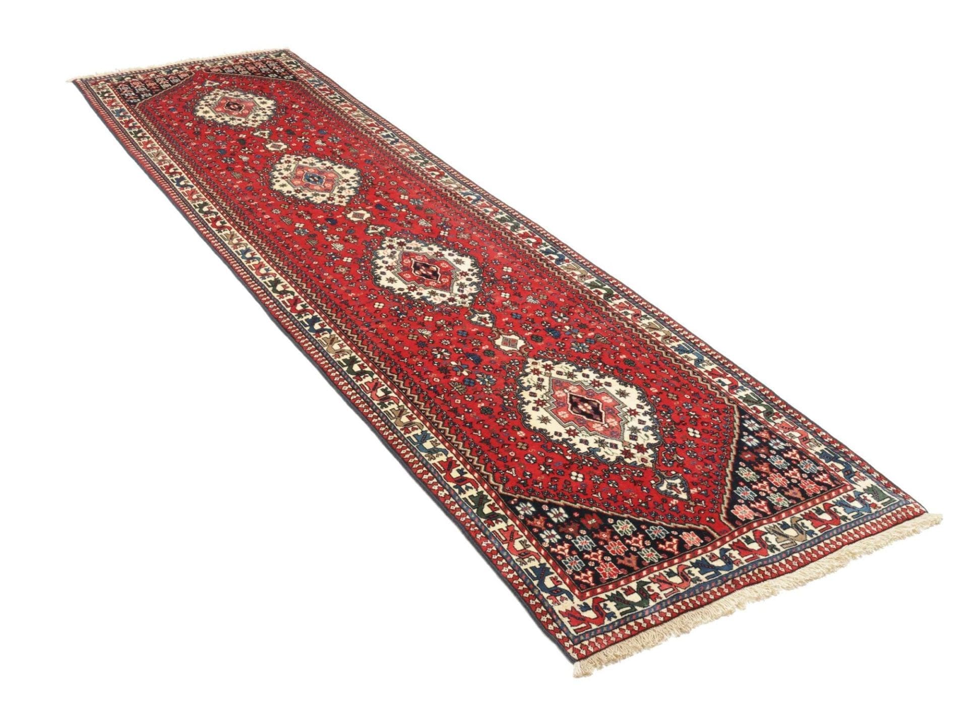 Persian Rug — hand-knotted, 86 × 308 cm, Wool