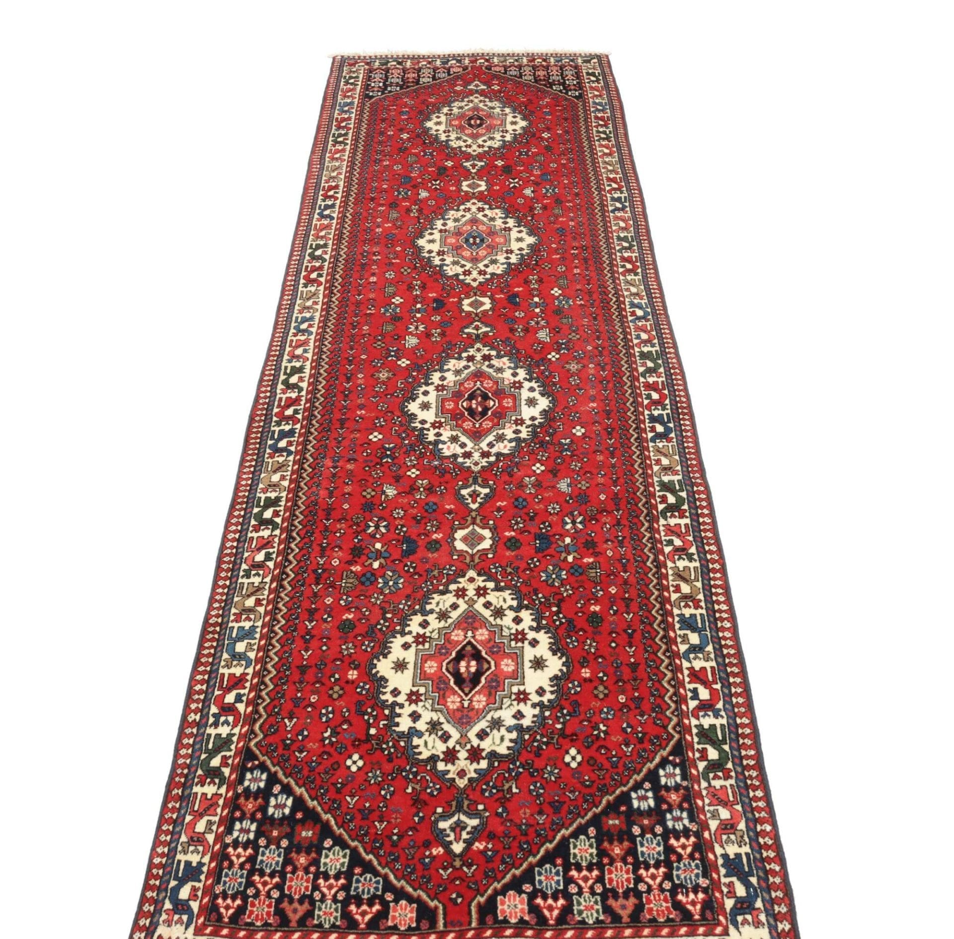 Persian Rug — hand-knotted, 86 × 308 cm, Wool