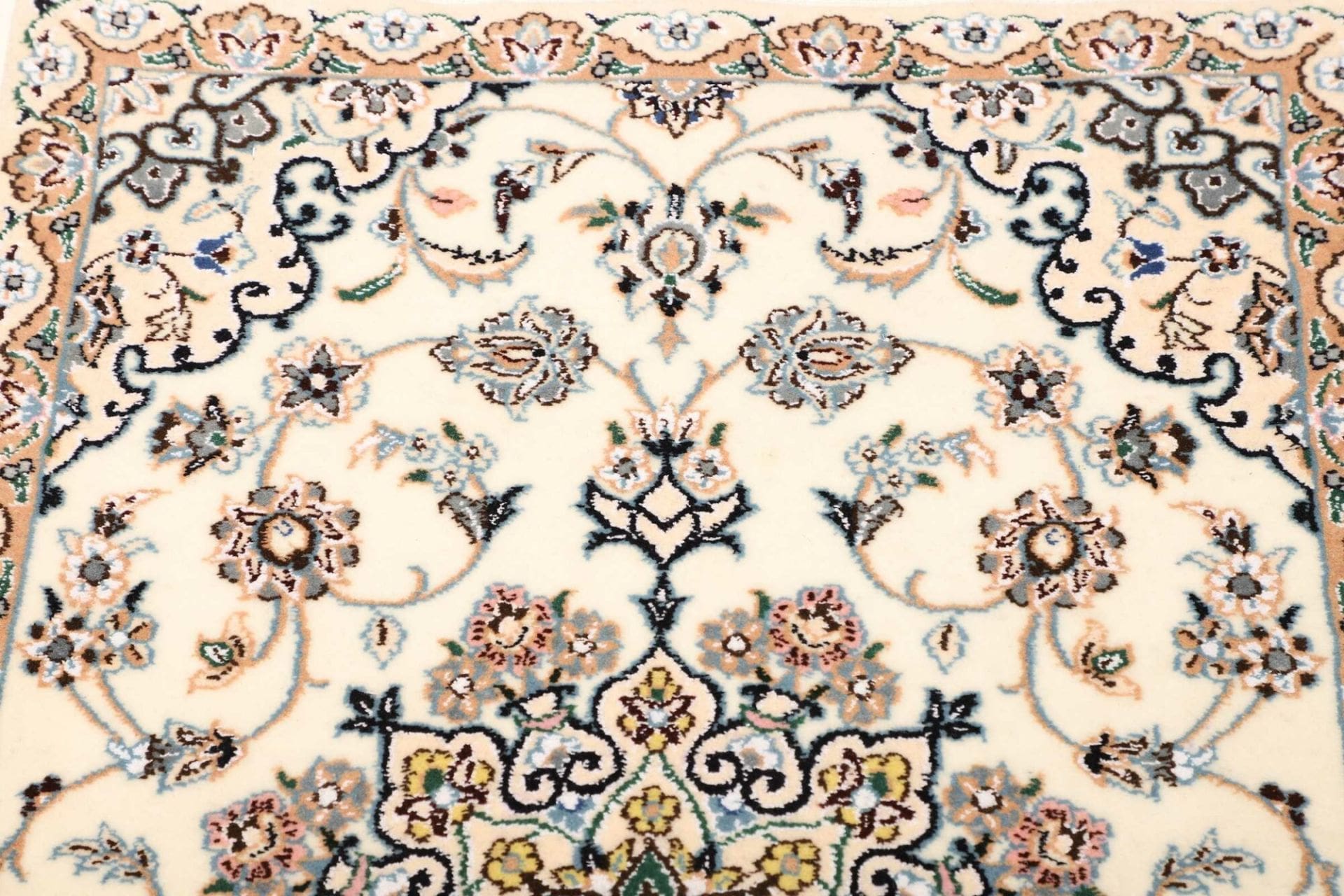 persischer-nain-teppich-72-x-386cm-florale-muster-handgeknupft-6 Nain Persian Rug 72 × 386 cm, Wool, hand-knotted