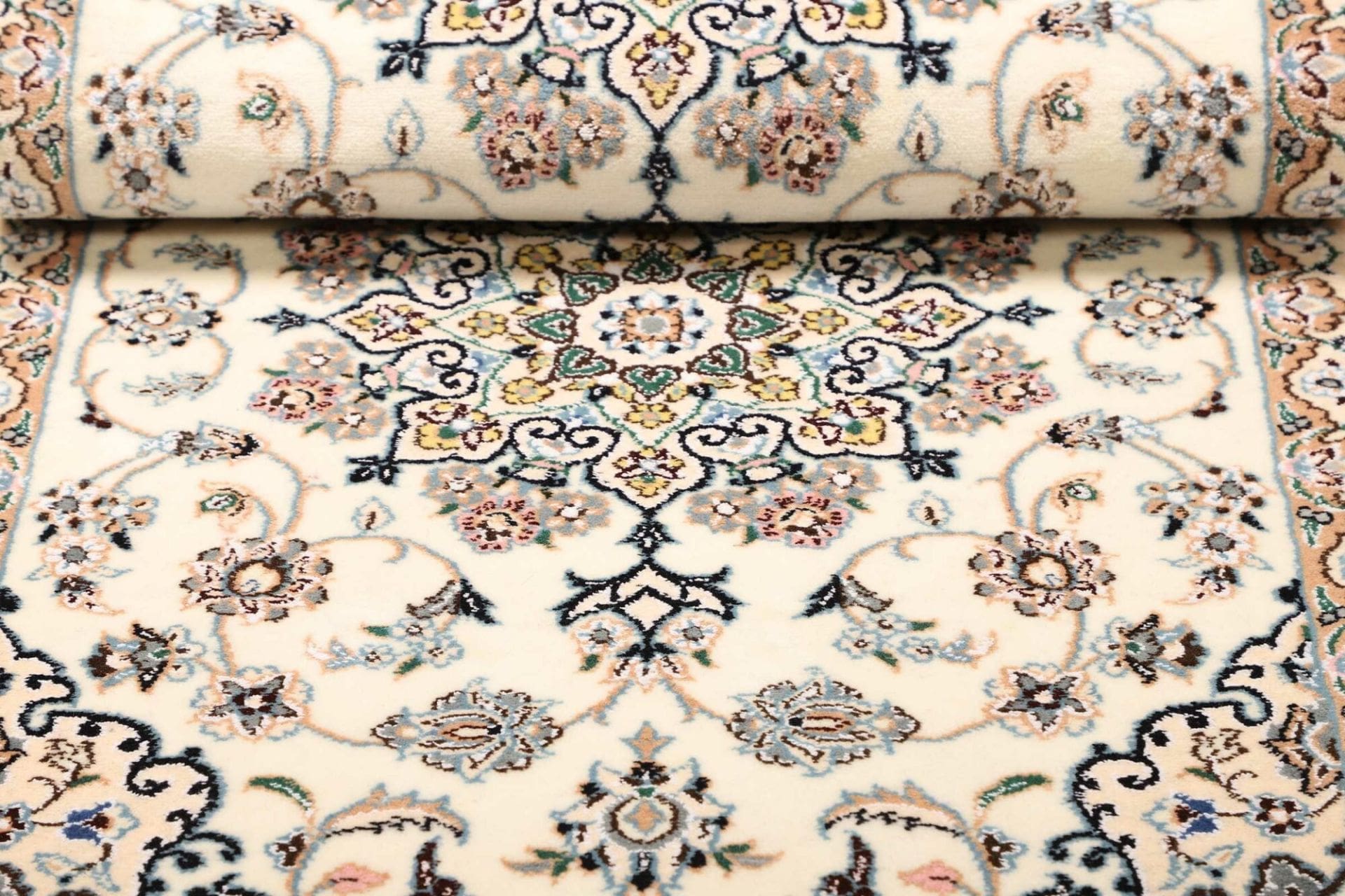 persischer-nain-teppich-72-x-386cm-florale-muster-handgeknupft-9 Nain Persian Rug 72 × 386 cm, Wool, hand-knotted