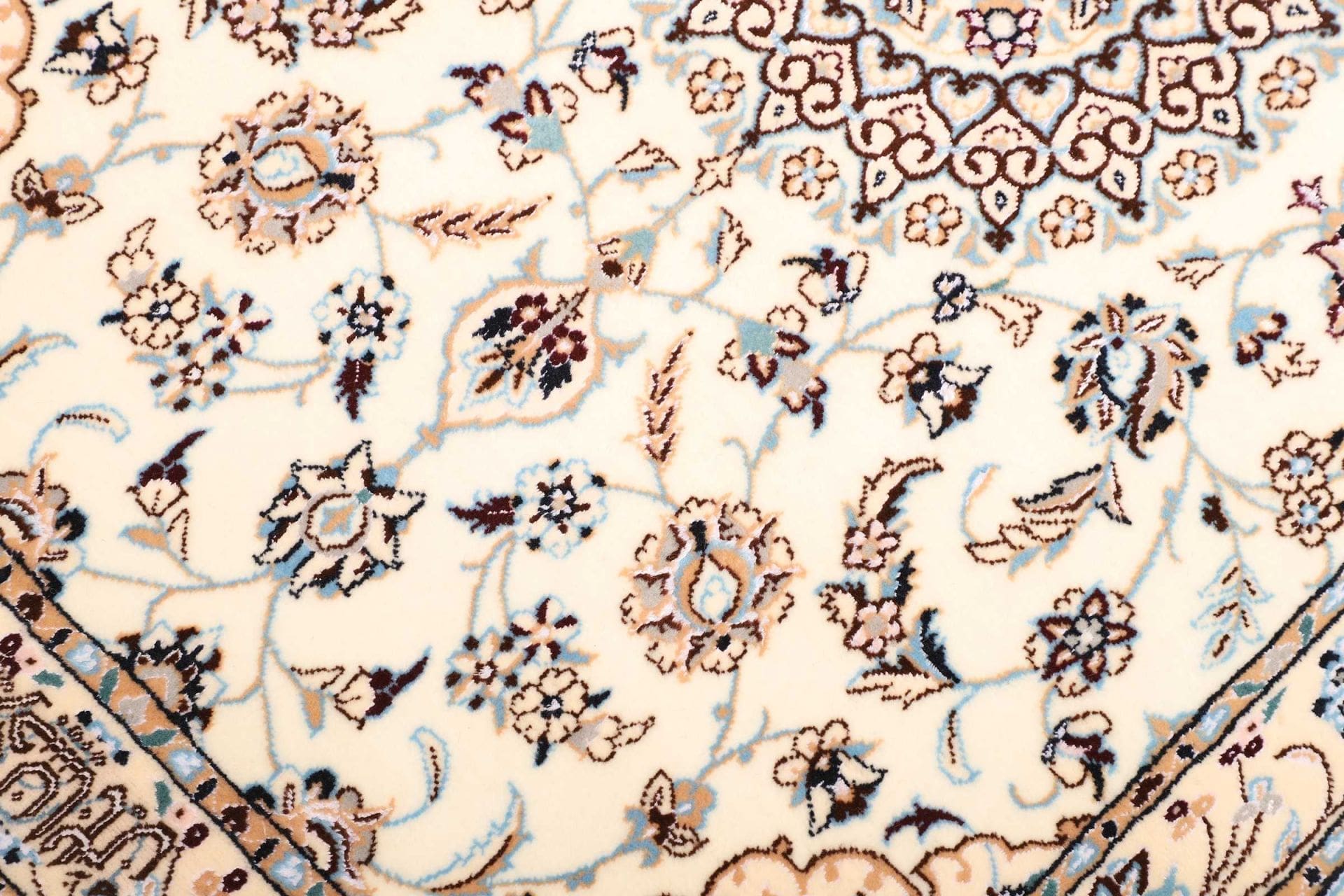 Hand-Knotted Wool Nain Persian Rug, 83 × 600 cm