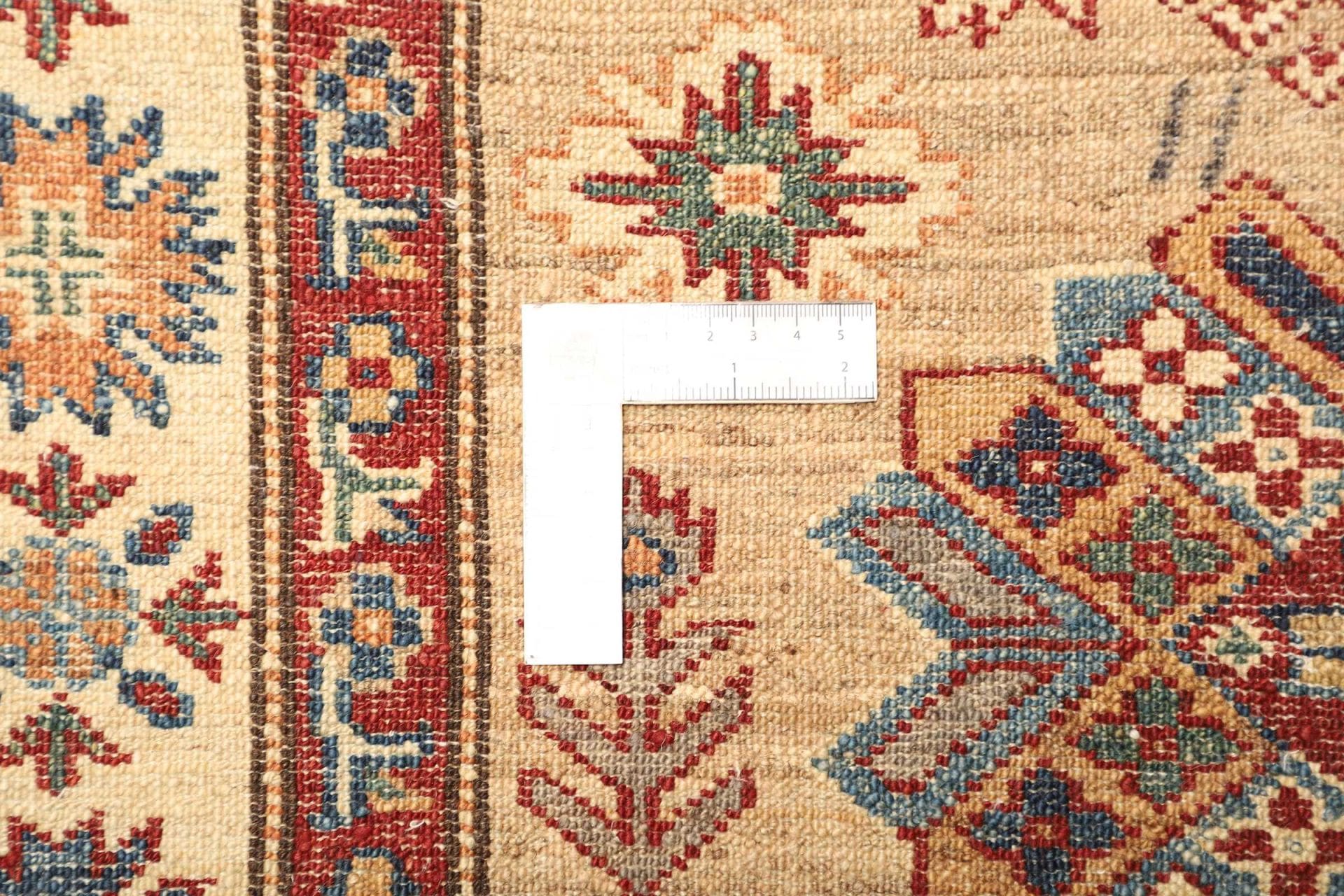 kazak-orientteppich-89-x-405-cm-schurwolle-geometrisches-muster-handgeknupft-9 Kazak Pakistani Rug 89 × 405 cm, Wool, hand-knotted