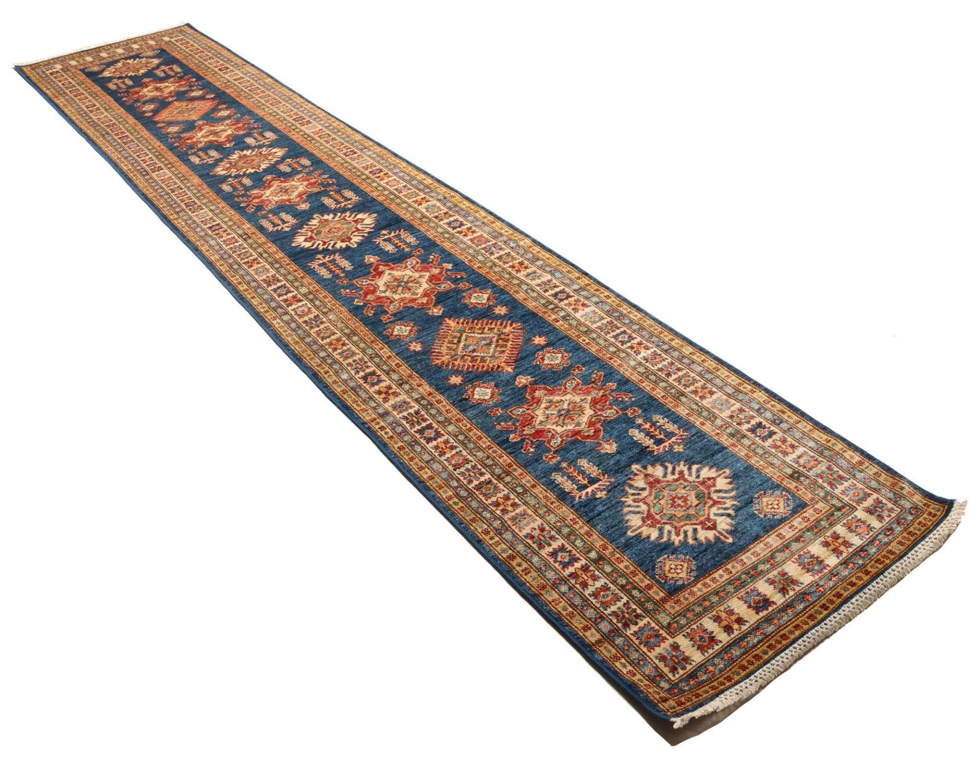 Kazak Pakistani Rug 86 × 386 cm, Wool, hand-knotted