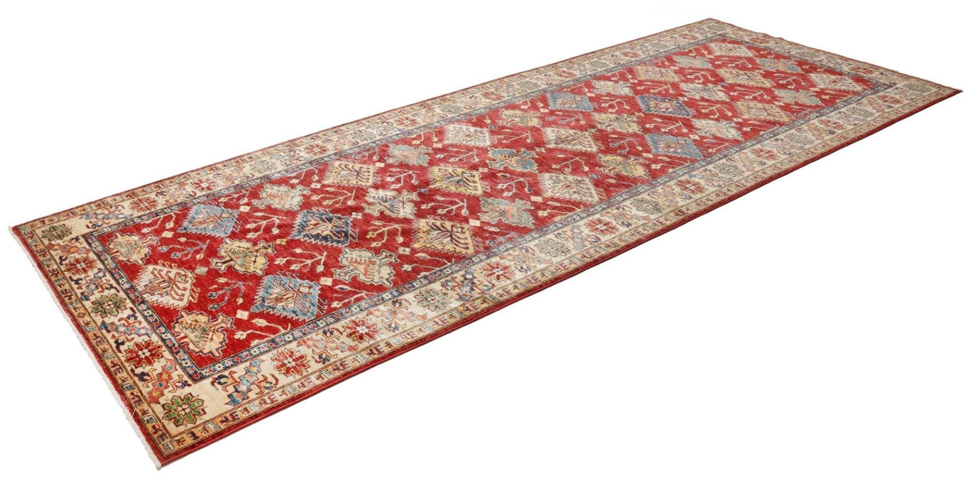 Kazak Pakistani Rug 157 × 389 cm, Wool, hand-knotted